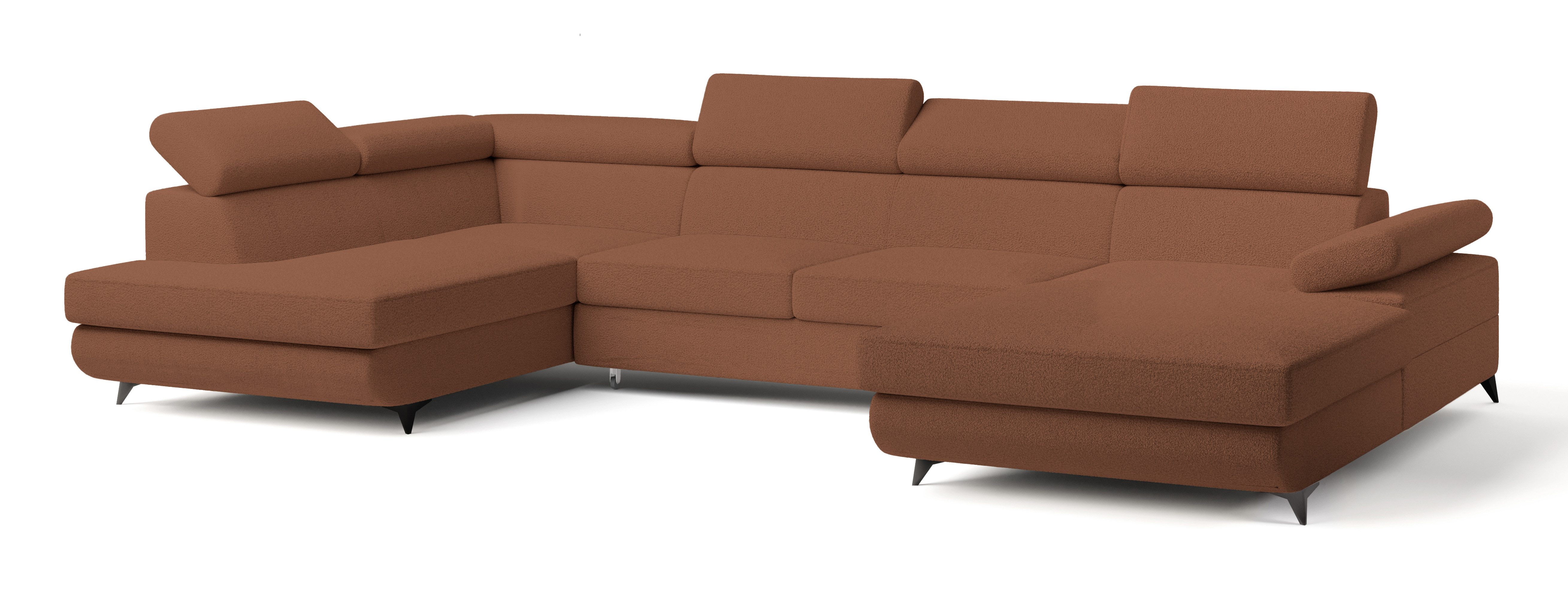 Masseno Ecksofa RUBANO mit Schlaffunktion U-Form, günstig online kaufen