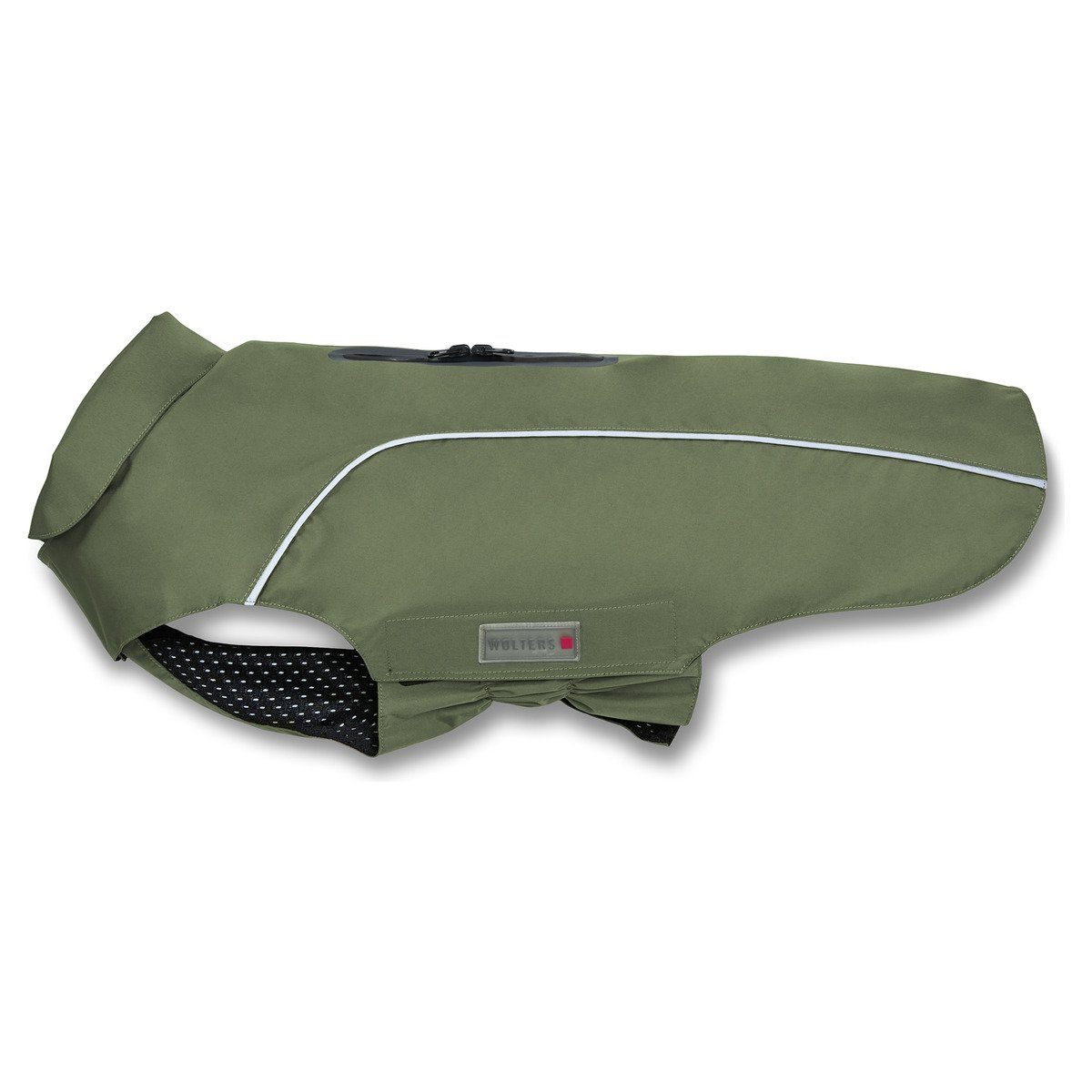 Wolters Hunderegenmantel Regenjacke Easy Rain für Dackel moosgrün