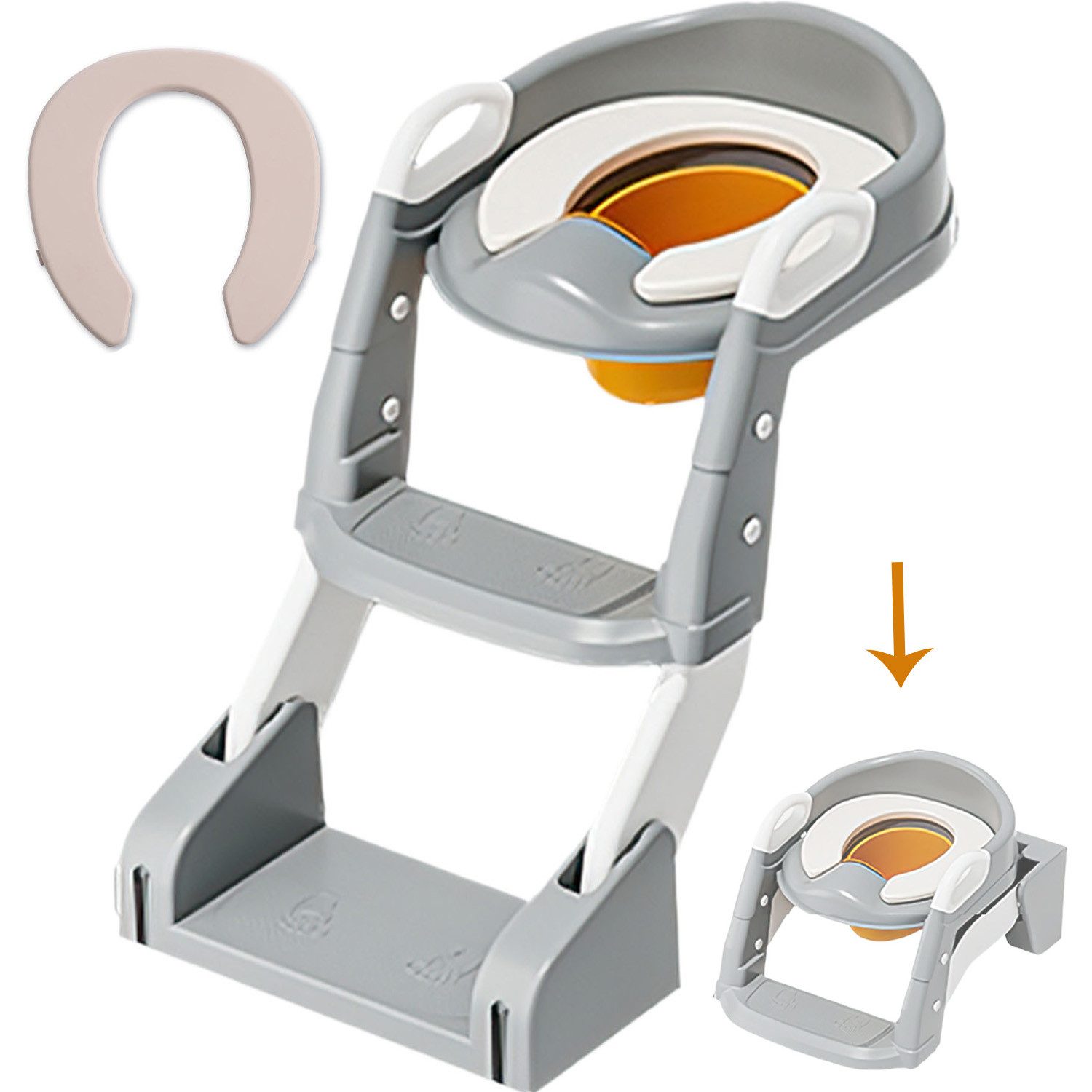 SURFOU Baby-Toilettensitz Kinder mit Treppe Toilettentrainer für Kinder, WC günstig online kaufen