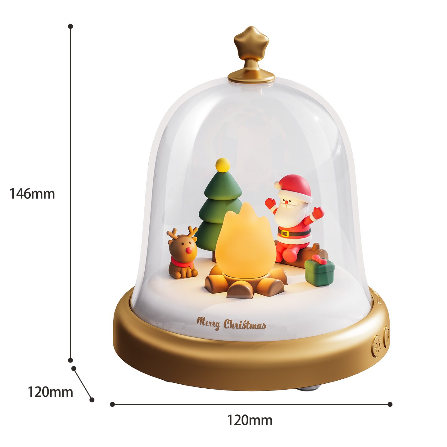 PRIISF Tischleuchte Weihnachten LED Nachtlicht Spieluhr Kinder Nachttischla günstig online kaufen