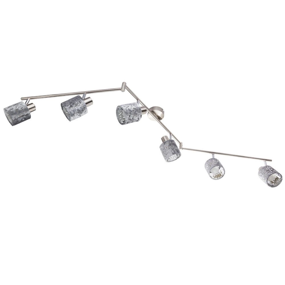 GLOBO LIGHTING LED Deckenspot, Leuchtmittel inklusive, Warmweiß, Farbwechsel, Samt Decken Strahler dimmbar Spot Lampe verstellbar