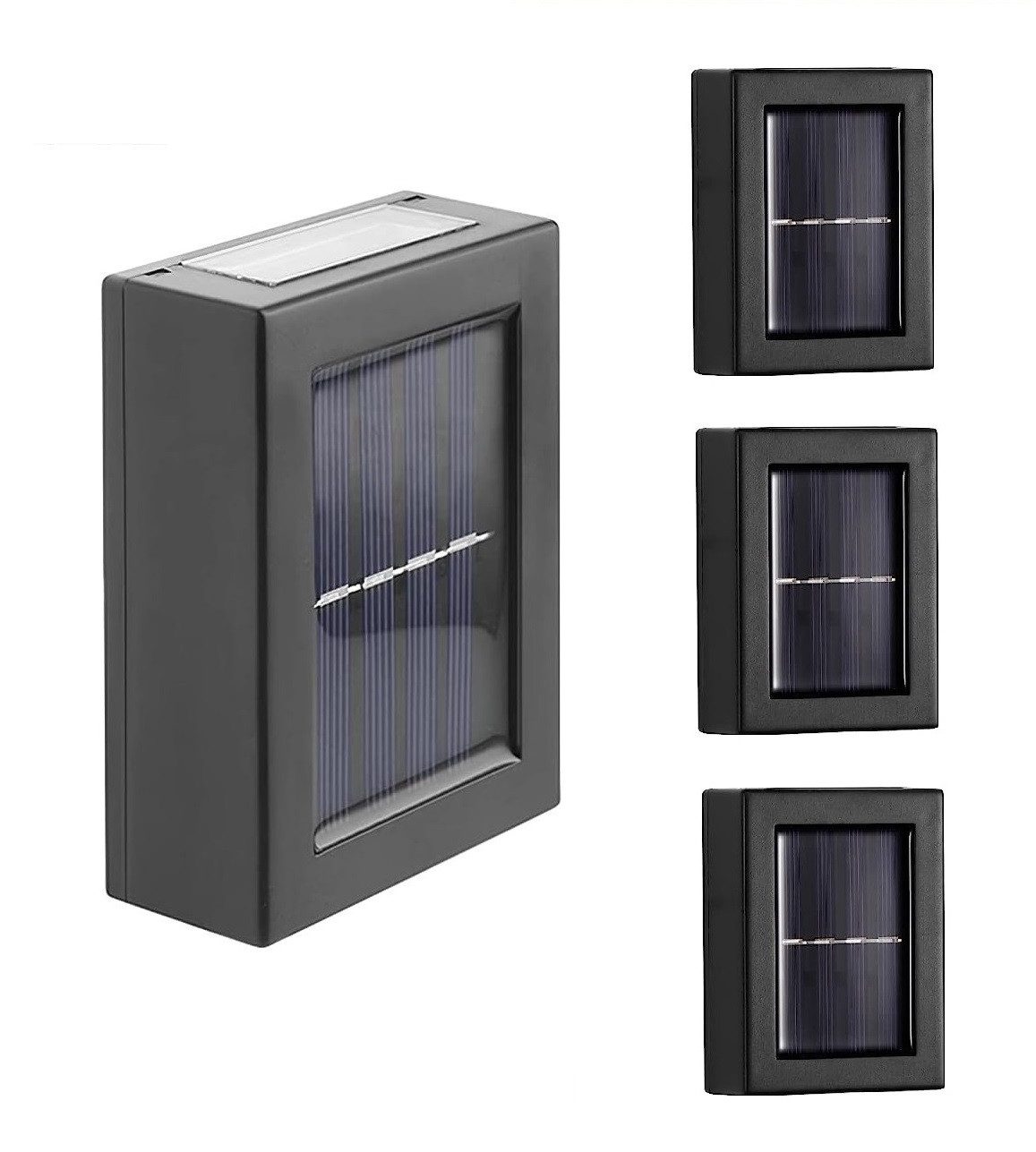 DOPWii Außen-Wandleuchte Solar Garten Wandleuchten,4 Stück günstig online kaufen