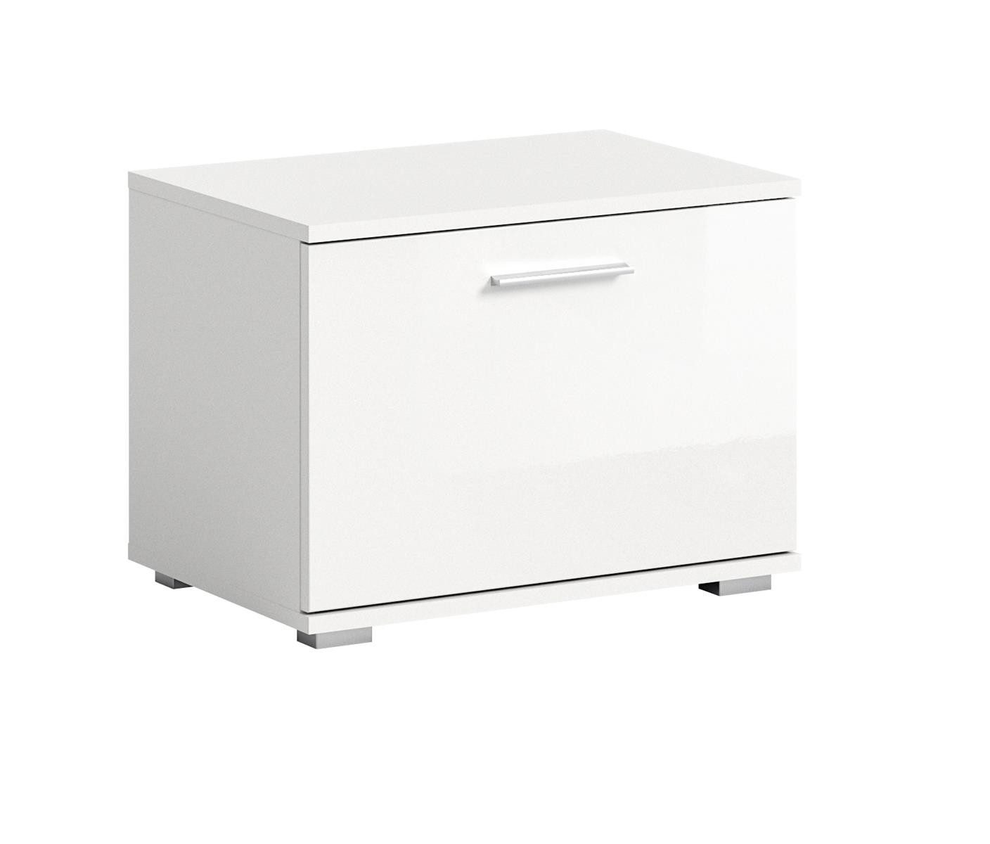 möbelvita Sitzbank Bello Sitzbank B/H/T 55x40x37 in weiß Hochglanz