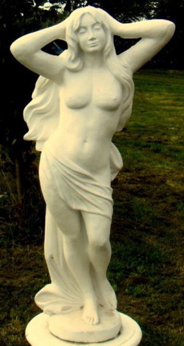 Skulptur Jugendstil Skulptur Jungfrau 53 x 31 x H. 120 cm - Prunkvolle Gartendeko - Special!