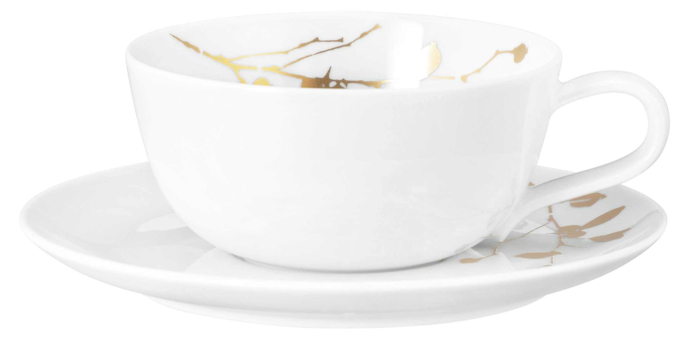 Seltmann Weiden Untertasse Liberty - Golden Rose Hip, (1 St), Kombi-Untertasse groß 16,5 cm – Bild 3 von 4