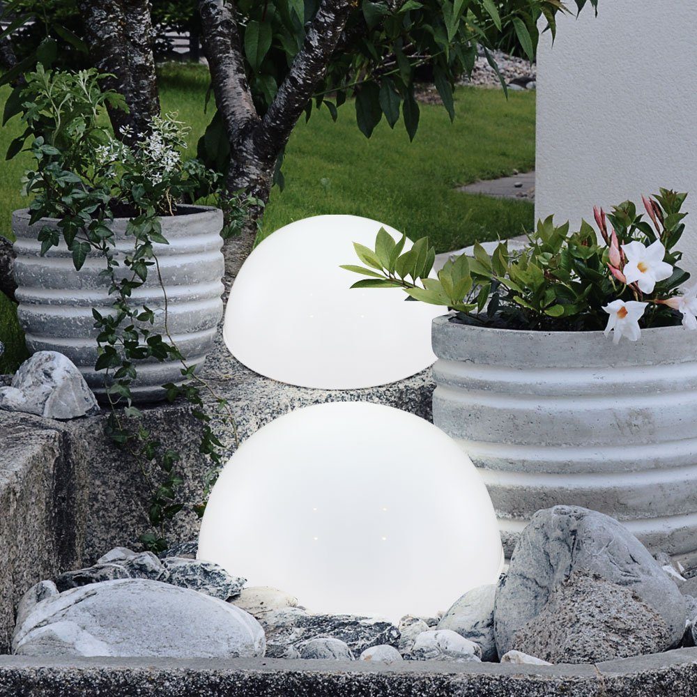 Gartenleuchte, LEDLeuchtmittel fest verbaut, 2er Set LED