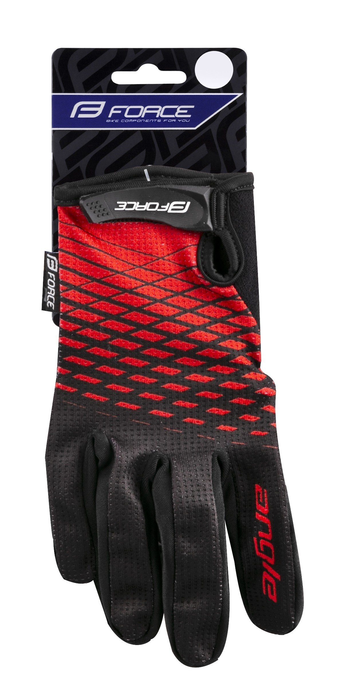 darüber °C FORCE Handschuhe Fahrradhandschuhe FORCE und ANGLE rot-schwarz+15 MTB