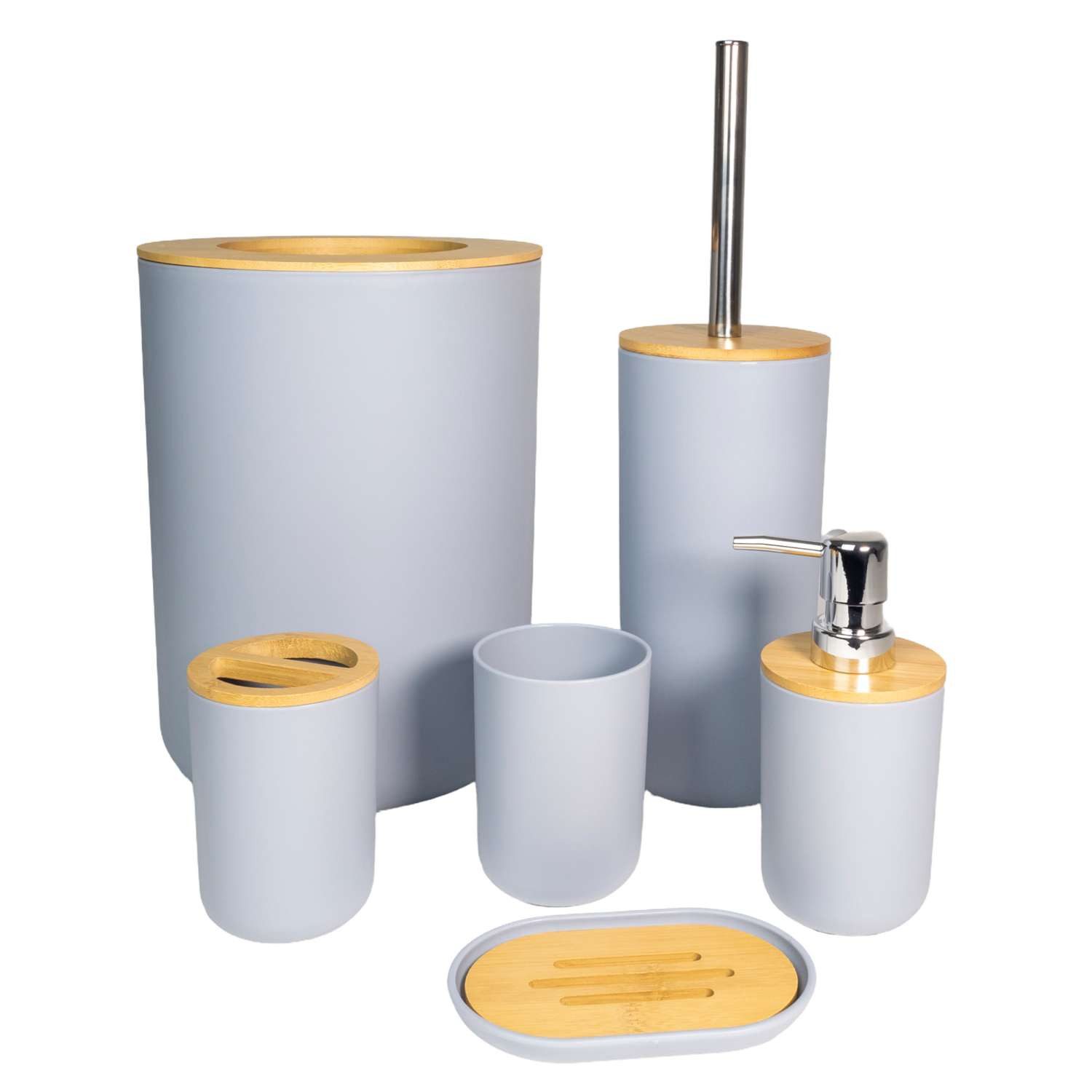 Intirilife Badaccessoire-Set, Set, 6 tlg., Zahnbürstenbecher günstig online kaufen