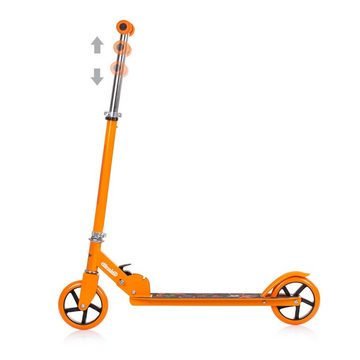 Chipolino Cityroller Kinderroller Sharky klappbar, PU Räder ABEC-7 Lager Bremse verstellbar