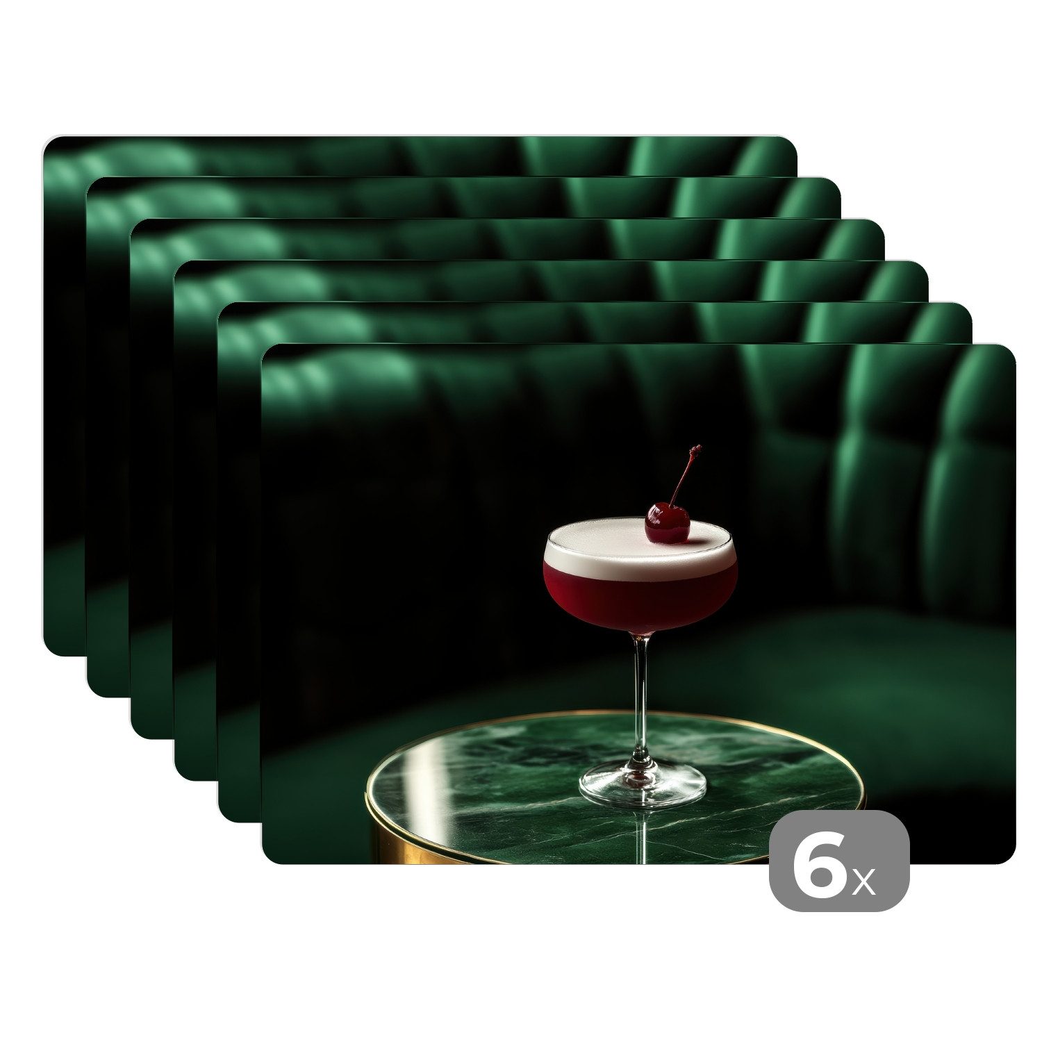 MuchoWow Platzset Kirsche - Cocktail - günstig online kaufen
