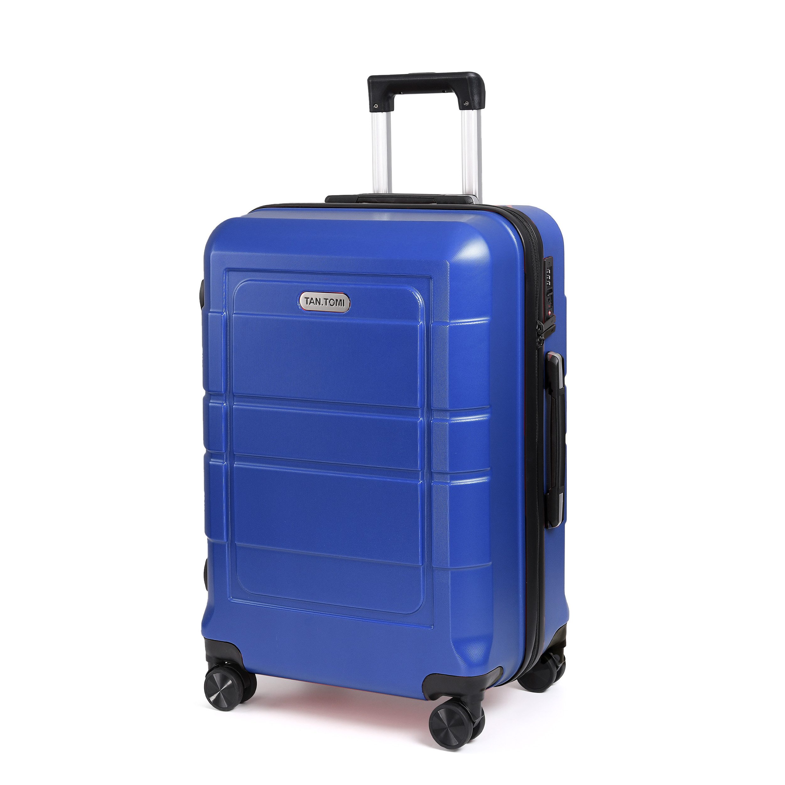 TAN.TOMI Handgepäckkoffer Trolley Hartschalenkoffer Hard Shell Hartschalenkoffer Trolley Koffer, 4 Rollen, Reisekoffer Reisekofferset Gepäck mit Zahlenschloss