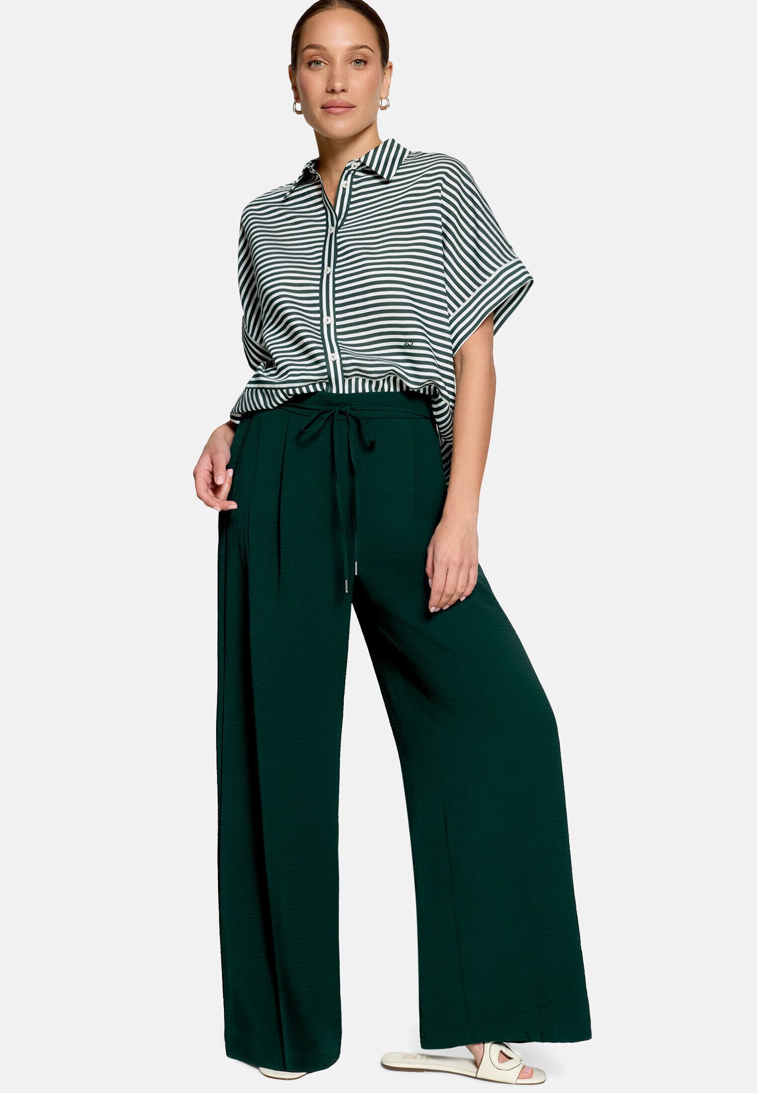 Zero Stoffhose Damen mit Schlaufe Material