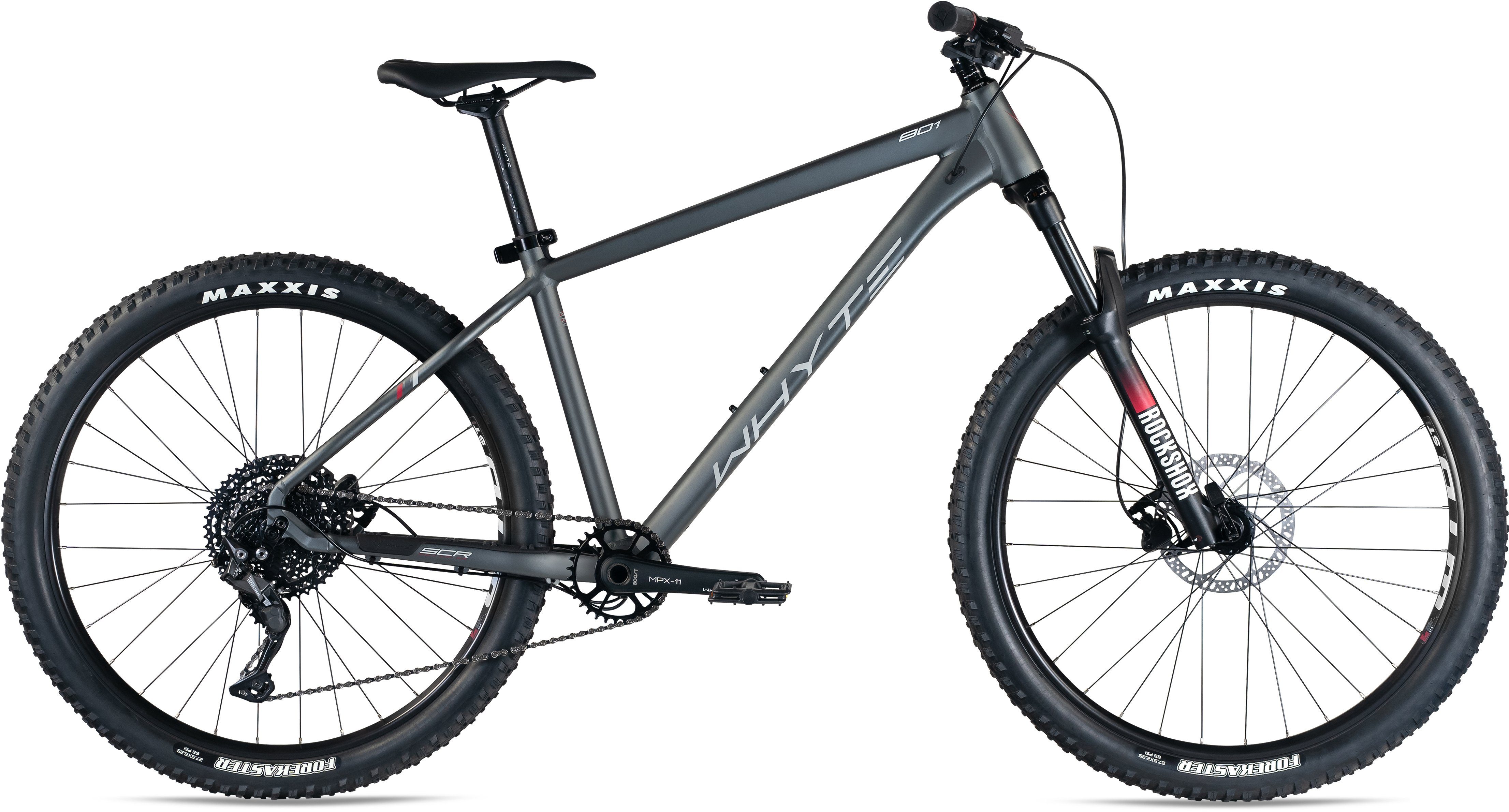 Whyte Bikes Mountainbike 801, 10 Gang Shimano Deore Schaltwerk, Kettenschaltung, für Damen und Herren, Kettenschaltung