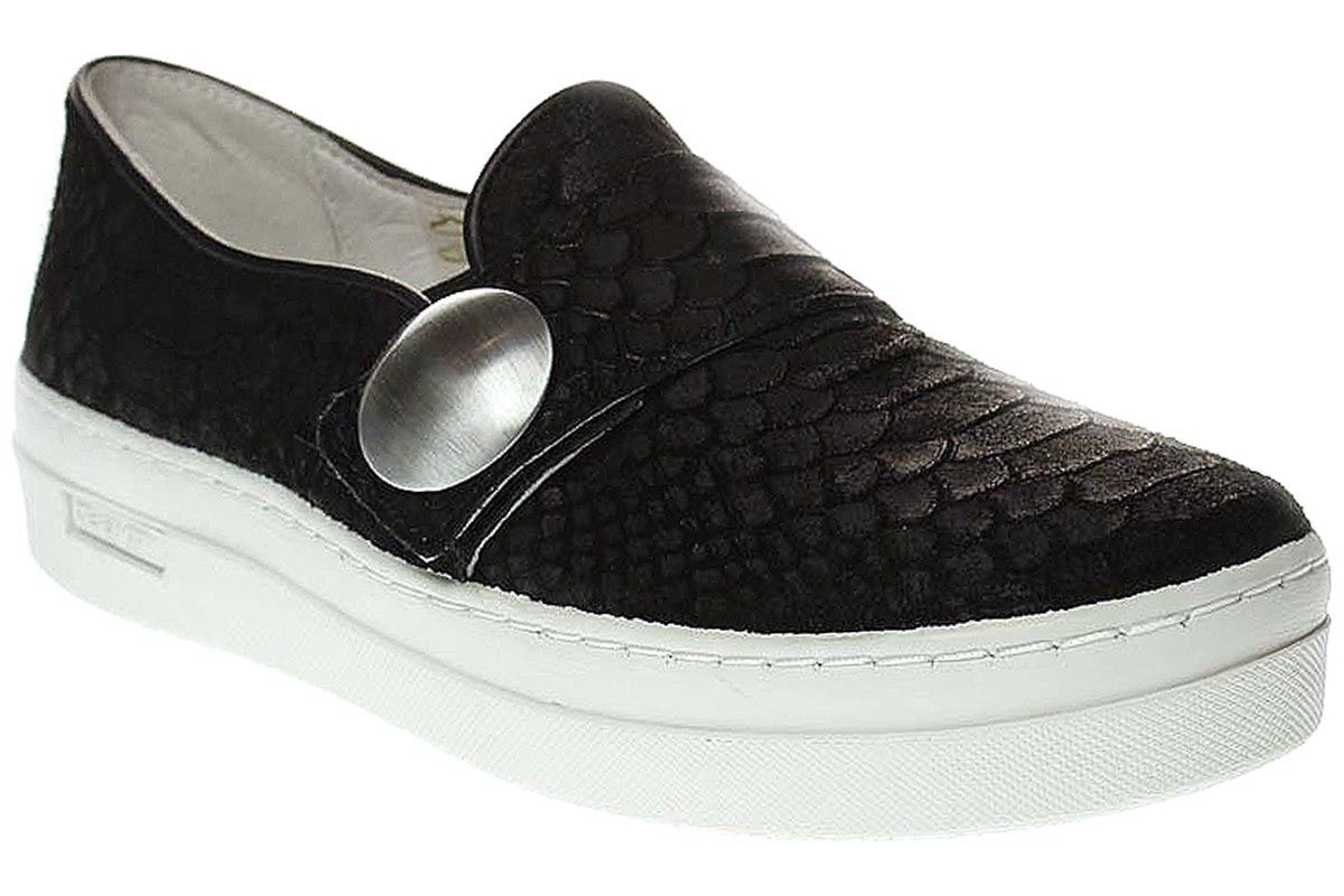 Ca Shott 17052 - Damen Schuhe Sneaker Slipper - 310-black-anaconda Schnürschuh