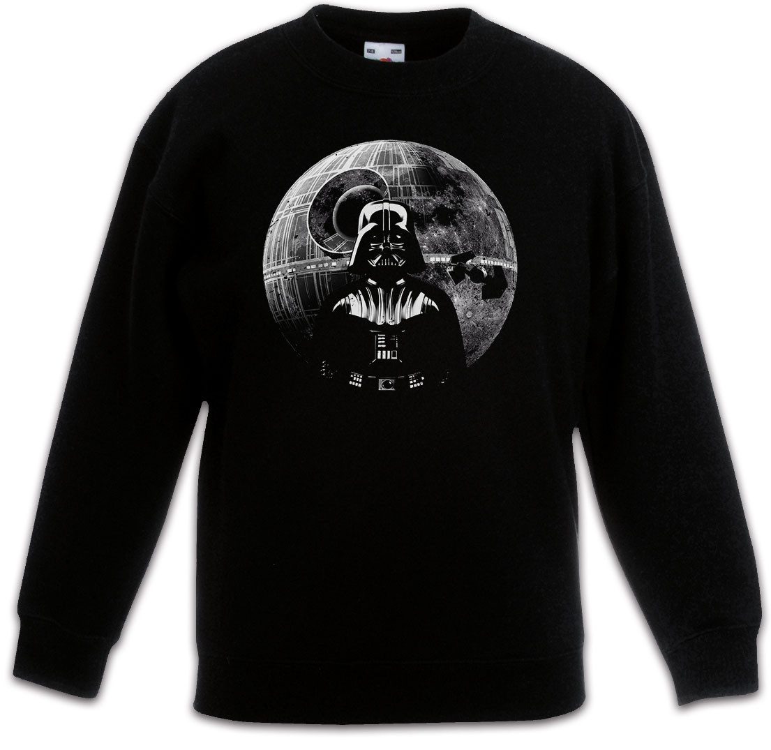 Sweatshirt Darth Moon Kinderpullover Sterne Mond Star Vader Tie Wars Krieg Sci-Fi