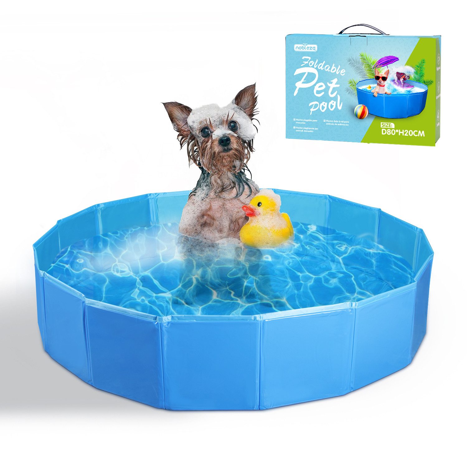 nobleza Hundematte Faltbarer Pool Faltbarer Hundepool günstig online kaufen