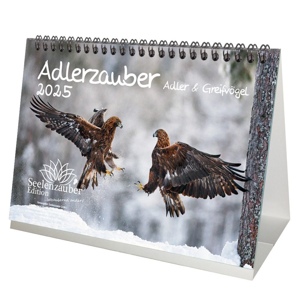 Seelenzauber Tischkalender Adlerzauber Adler & Greifvögel DIN A5 Kalender für 2025