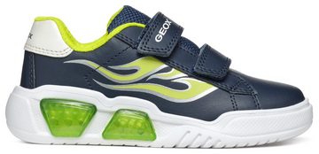 Geox J ILLUMINUS BOY A Sneaker mit cooler Blinkfunktion, Freizeitschuh, Halbschuh, Schnürschuh