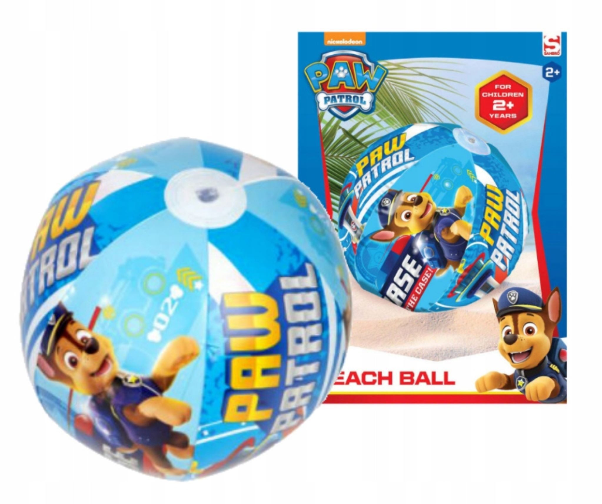 Festivalartikel Wasserball Skye Schwimmring Paw Patrol für Kinder, 50 cm, inkl. Reparaturflicken