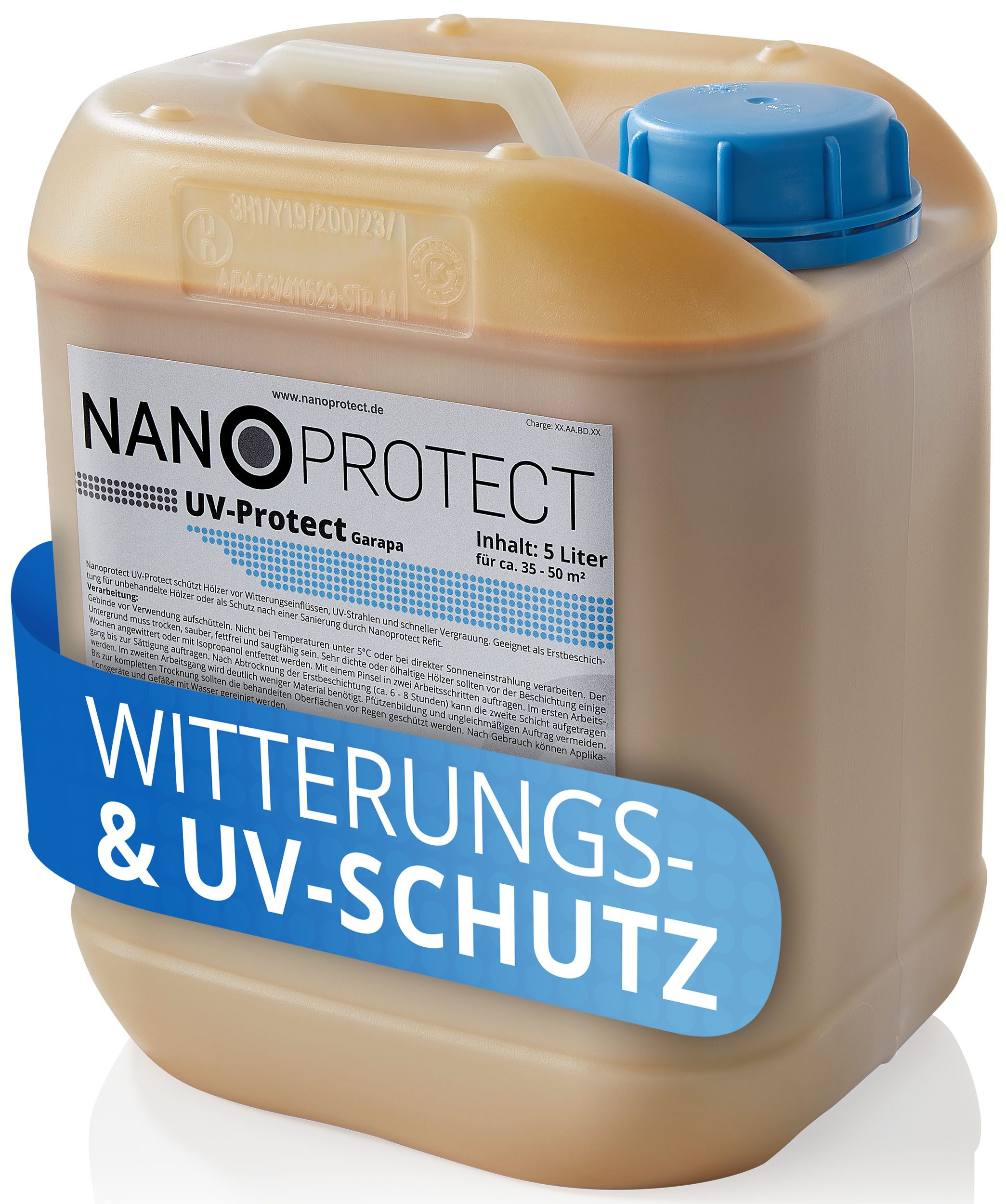 Nanoprotect Holzöl UV-Protect Garapa (hellbraun)