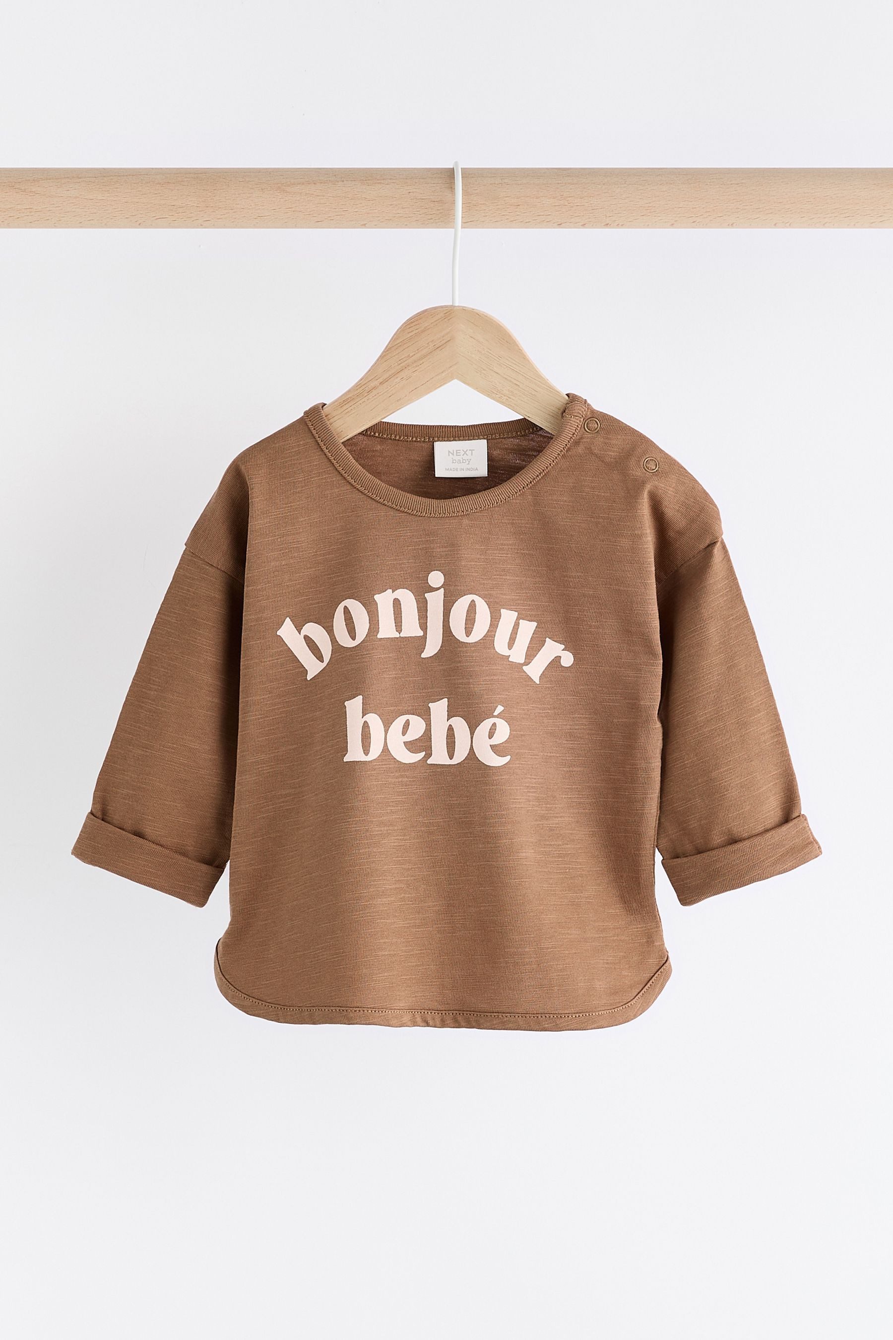 Next long-sleeved shirt Baby long-sleeved shirts made of 100% cotton, 3-pack (3-piece)