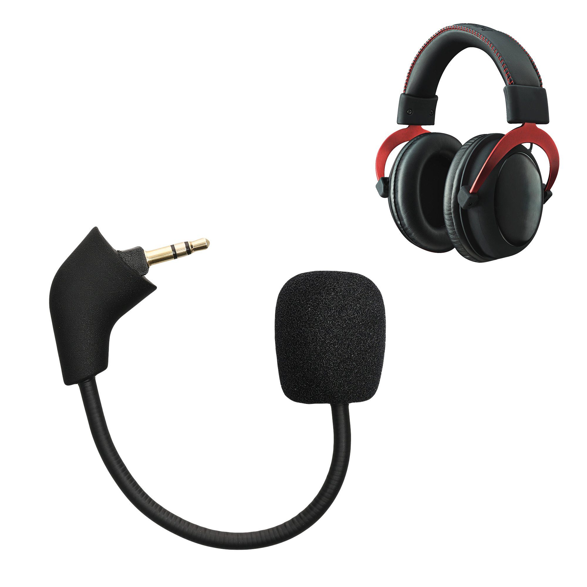 kwmobile Ersatz Kopfhörer Mikrofon für Kingston HyperX Cloud / Cloud X / CloudX Gaming-Headset Zubehör (Headset Microphone) – Bild 5 von 5
