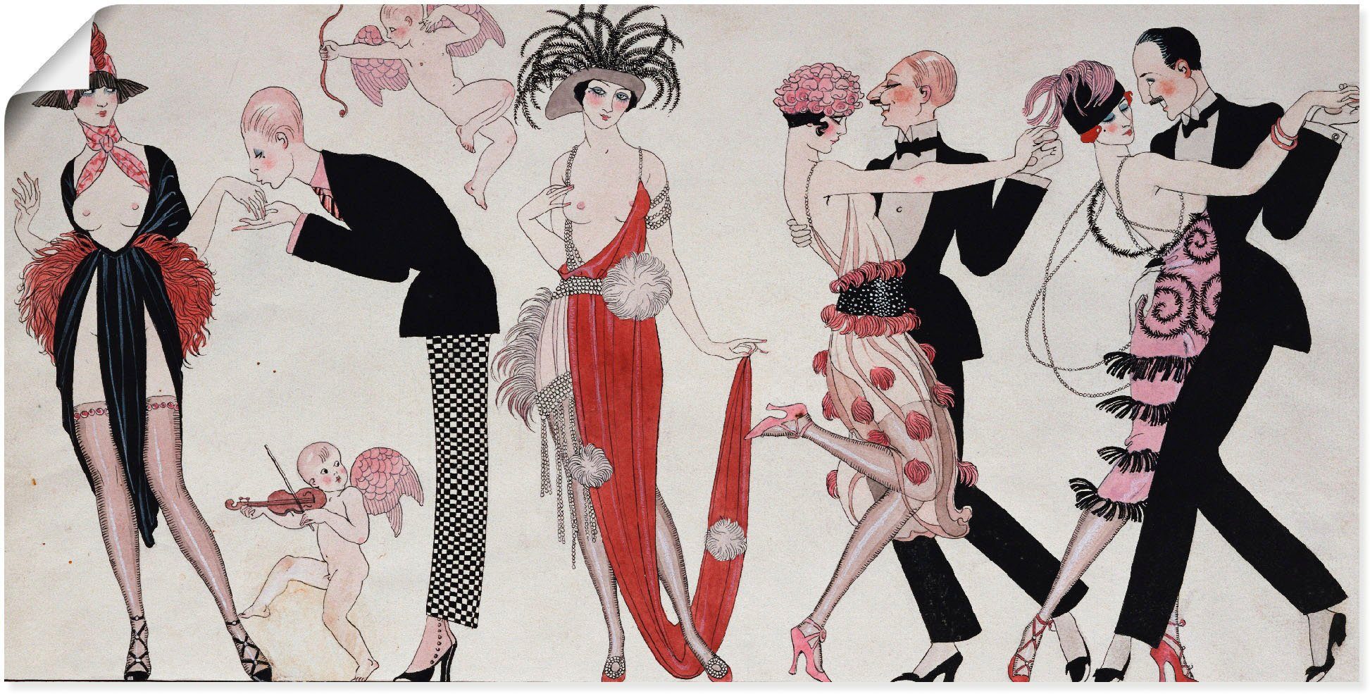 Artland Wandbild Tango., Sport (1 St), als Leinwandbild, Wandaufkleber oder Poster in versch. Größen