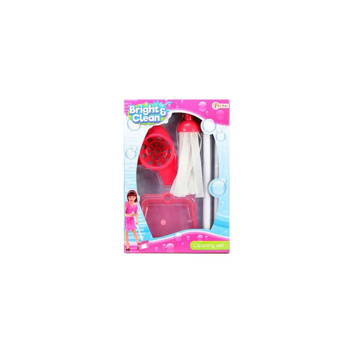 Toi-Toys Kinder-Haushaltsset Toi-Toys HOUSE CLEANING Reinigungsspielset – Mopp, Besen & Kehrblech
