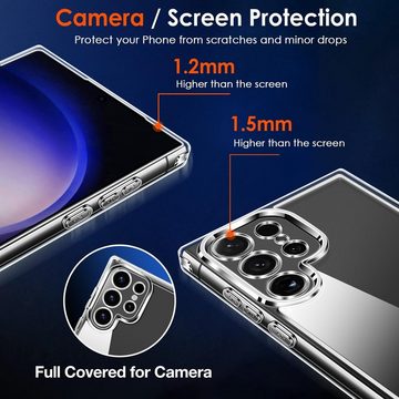 MSM Handyhülle Hülle für Samsung Galaxy S24/Plus/Ultra Silikon Case Tasche Klar