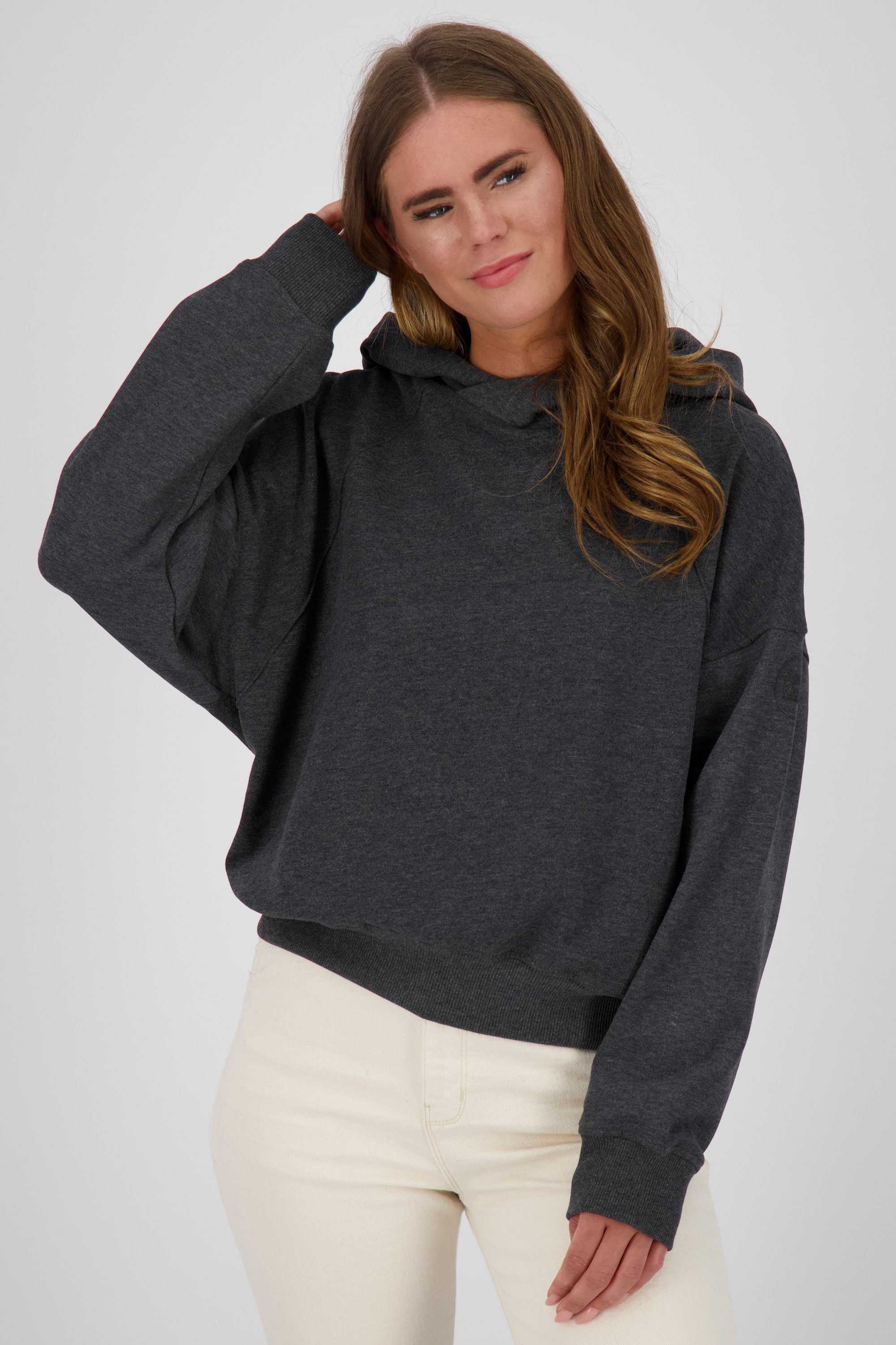 Alife & Kickin Kapuzensweatshirt Damen moonless A melange JerraAK Sweat