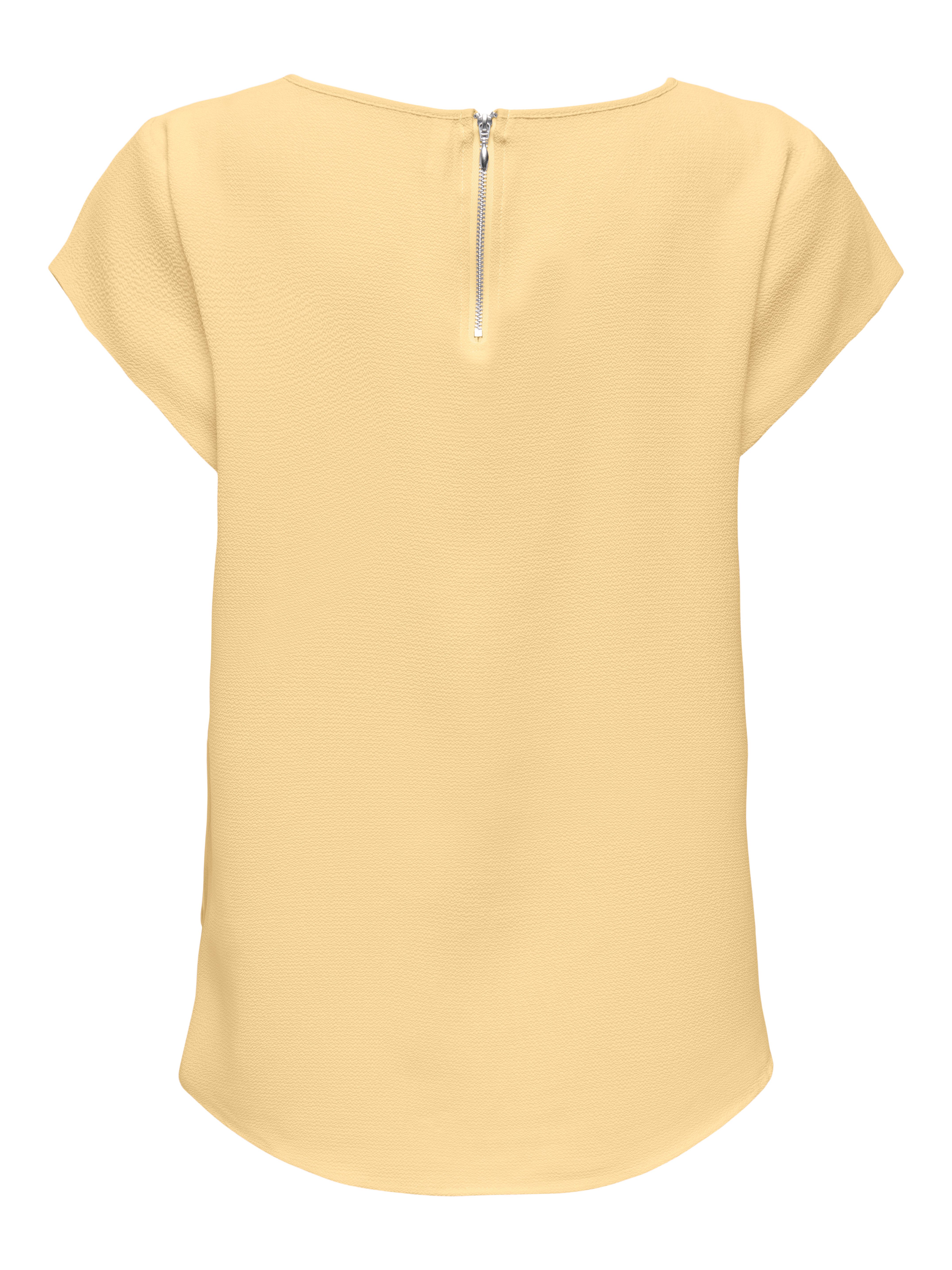 ONLY Kurzarmbluse ONLVIC – feminines Blusenshirt in lockerer Form Materialmix, regular fit