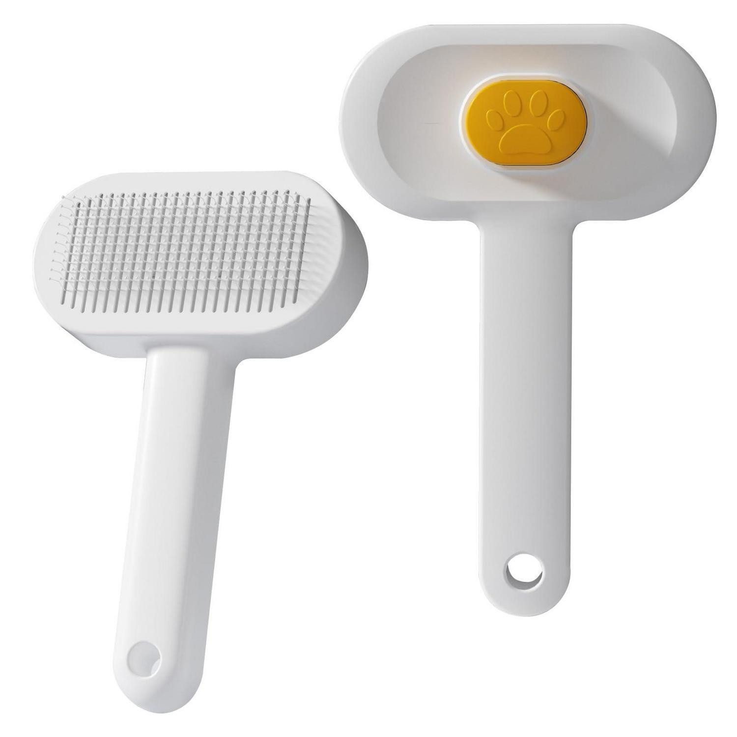 LuxusKollektion Fellbürste Fellbürste Gelb Haustier, ergonomisch