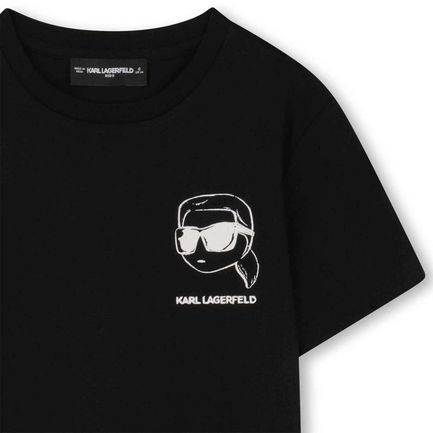KARL LAGERFELD T-Shirt KARL LAGERFELD KIDS T-Shirt mit Rückenprint NEW IKONS in Schwarz