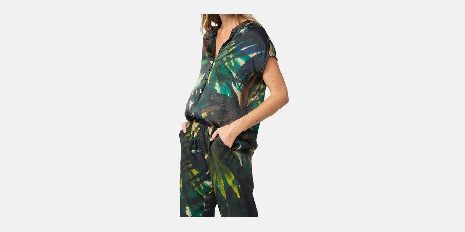 CATNOIR Blusentop Bluse 1/2 Arm CATNOIR grün tropic