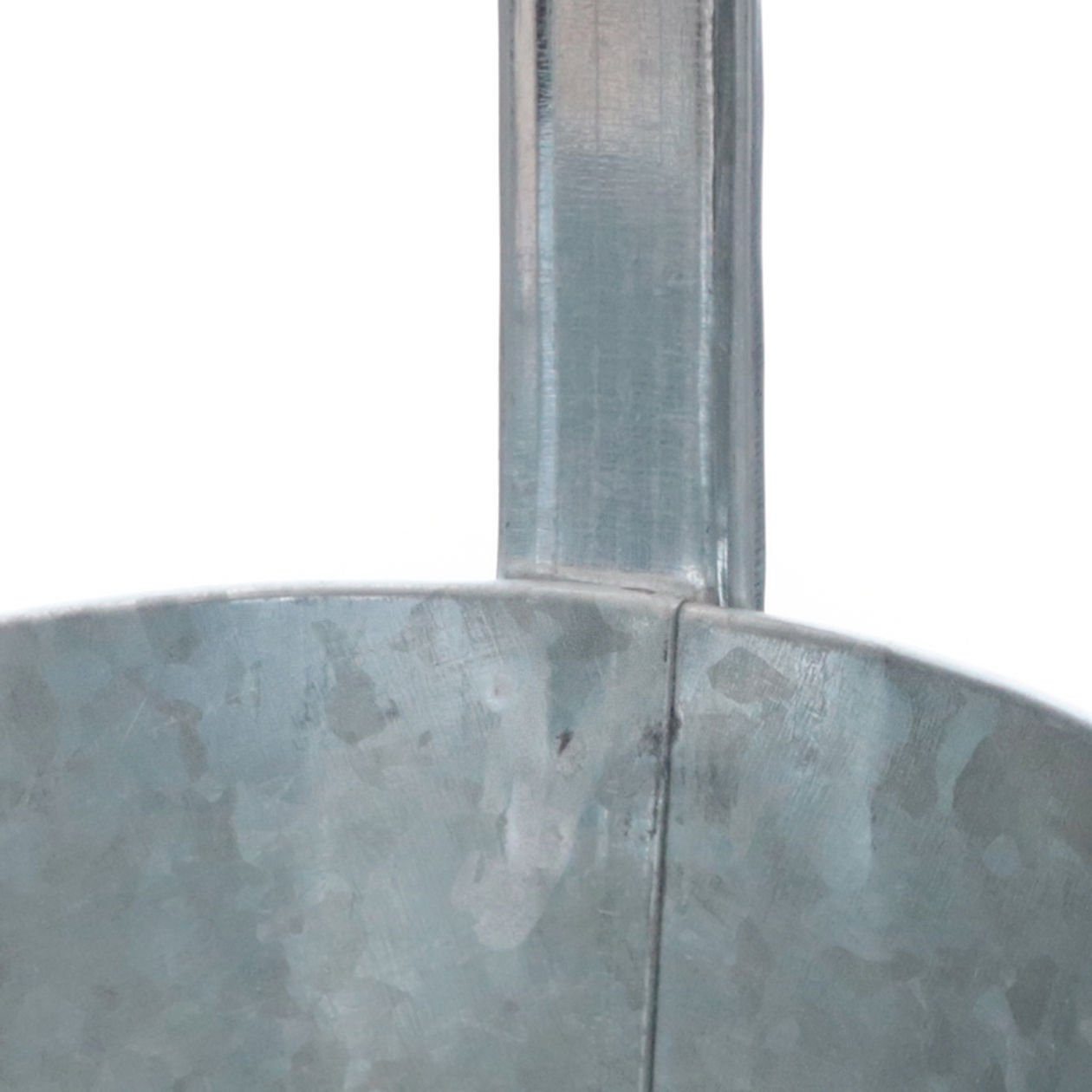 Spetebo Kräutertopf Zink Blumentopf zum Einhängen Ø 13 cm - 6er Set (6er Set, 6 St., Pflanztöpfe), Balkon Hängetopf mit Haken
