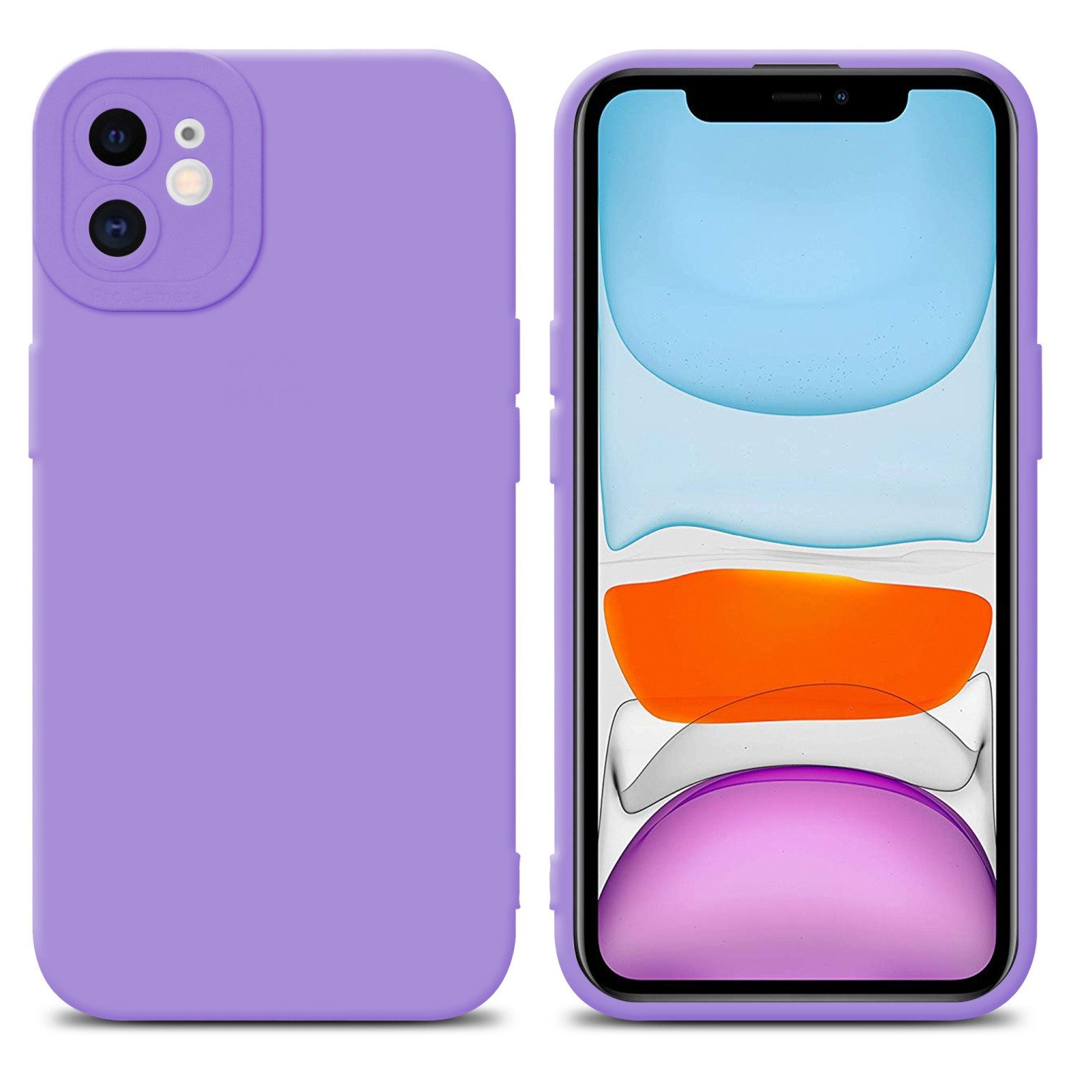 Cadorabo Handyhülle für iPhone 12 Hülle Apple iPhone 12, Hülle Schutzhülle TPU Silikon Case Cover