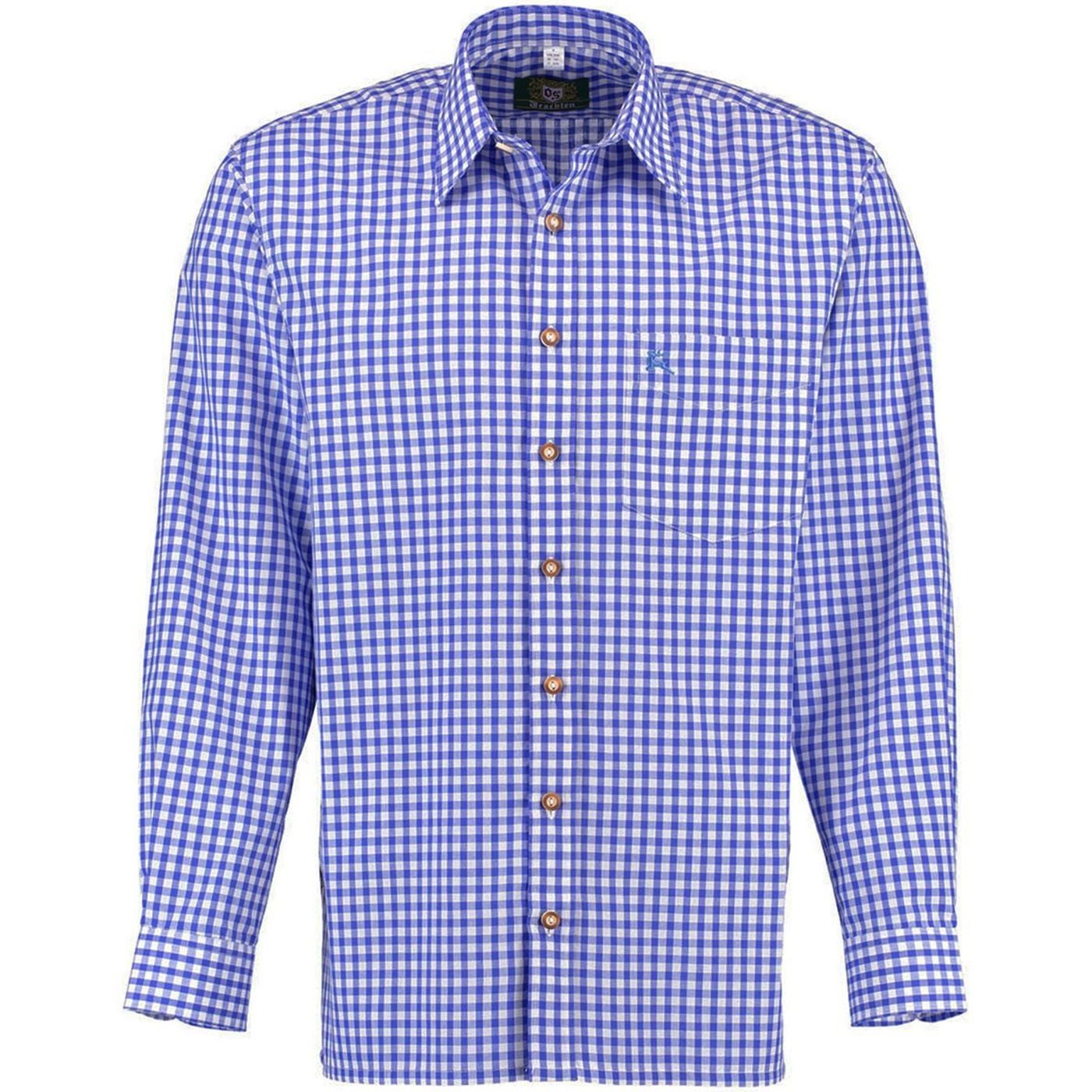 German Wear Trachtenhemd O54 Trachtenhemd für Lederhosen Langarm mit Hirsch günstig online kaufen