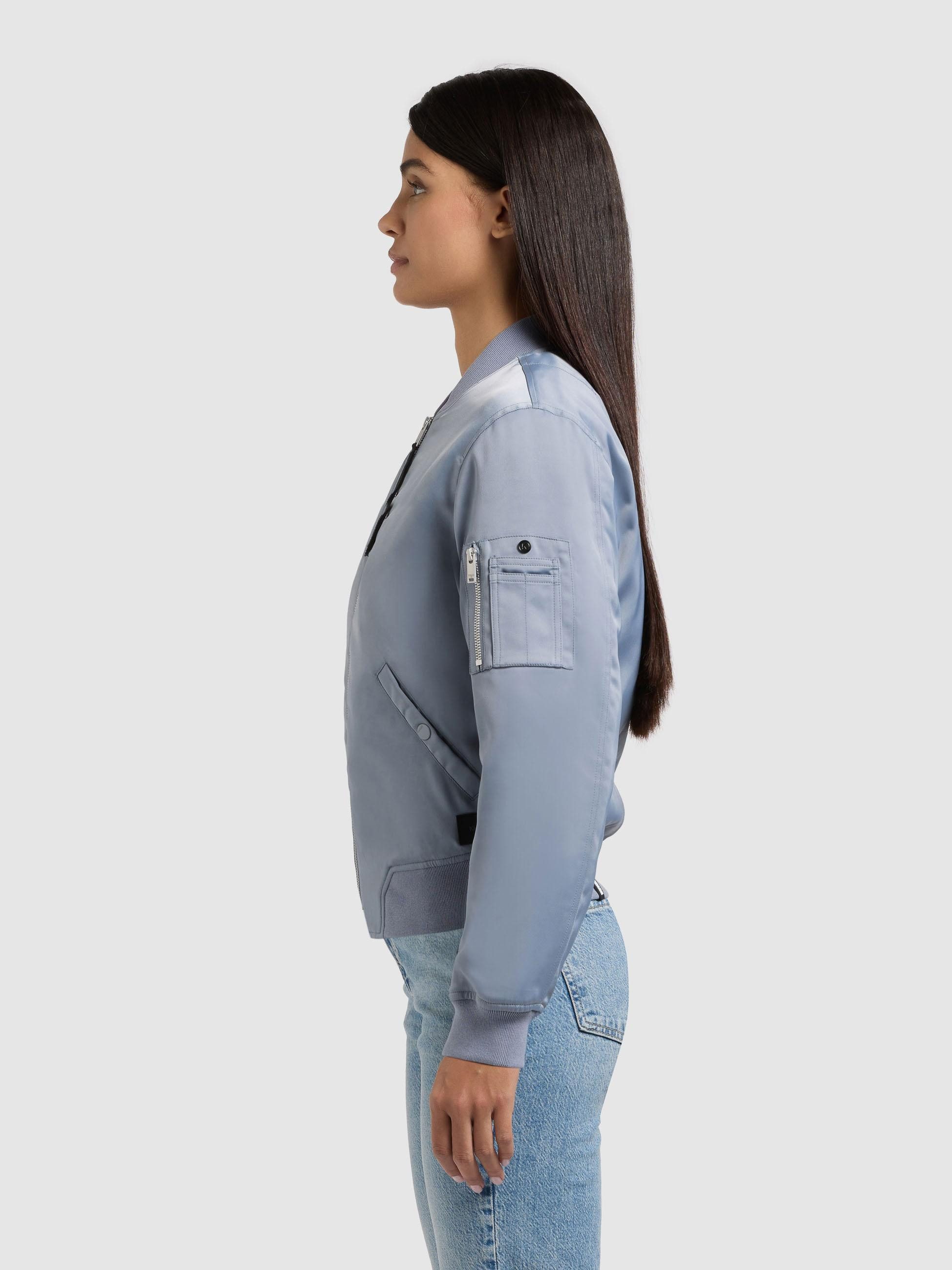 khujo Bomberjacke Beth Seidig glatte Blousonjacke