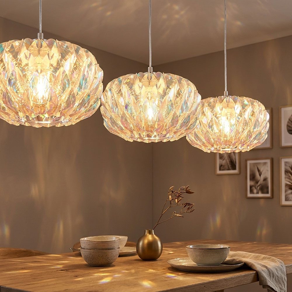 GLOBO LIGHTING LED Pendelleuchte, Leuchtmittel inklusive, Warmweiß, LED Pendelleuchte Hängelampe 3-flammig Höhenverstellbar H 120 cm