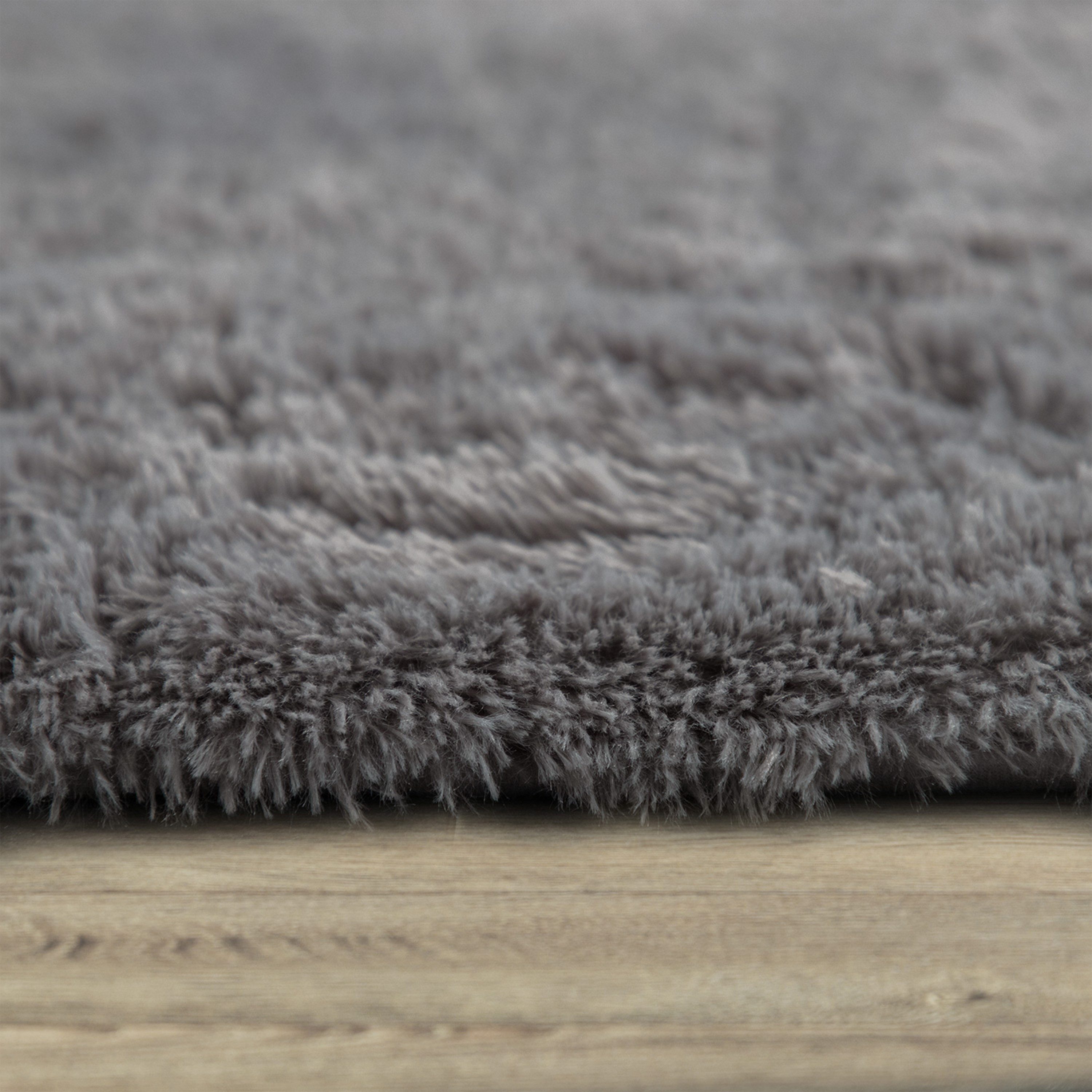 Paco Home Hochflor-Teppich Silky 591, rechteckig, Höhe: 37 mm, Uni-Farben, besonders weich und kuschelig
