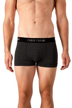 Fabio Farini Boxershorts Herren Unterhosen - Männer Retroshorts aus weicher Microfaser (4-St) im sportlichen Look mit Logoschriftzug