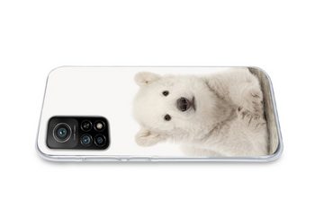 MuchoWow Handyhülle Eisbär - Tiere - Kinder - Weiß - Jungen - Mädchen, Phone Case, Handyhülle Xiaomi Mi 10T, Silikon, Schutzhülle