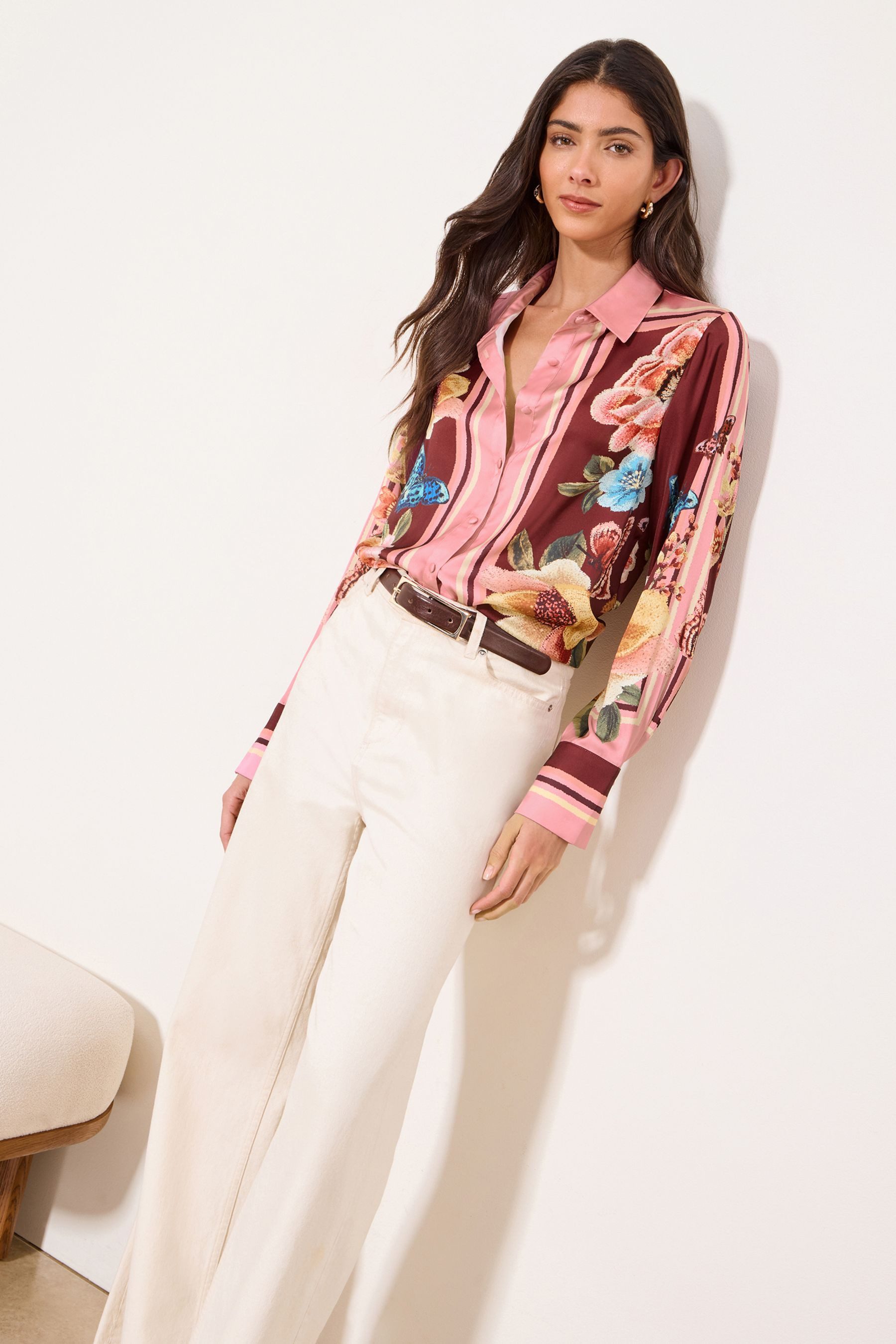 LIPSY Hemdbluse Lipsy Bluse, Regular (1-tlg)