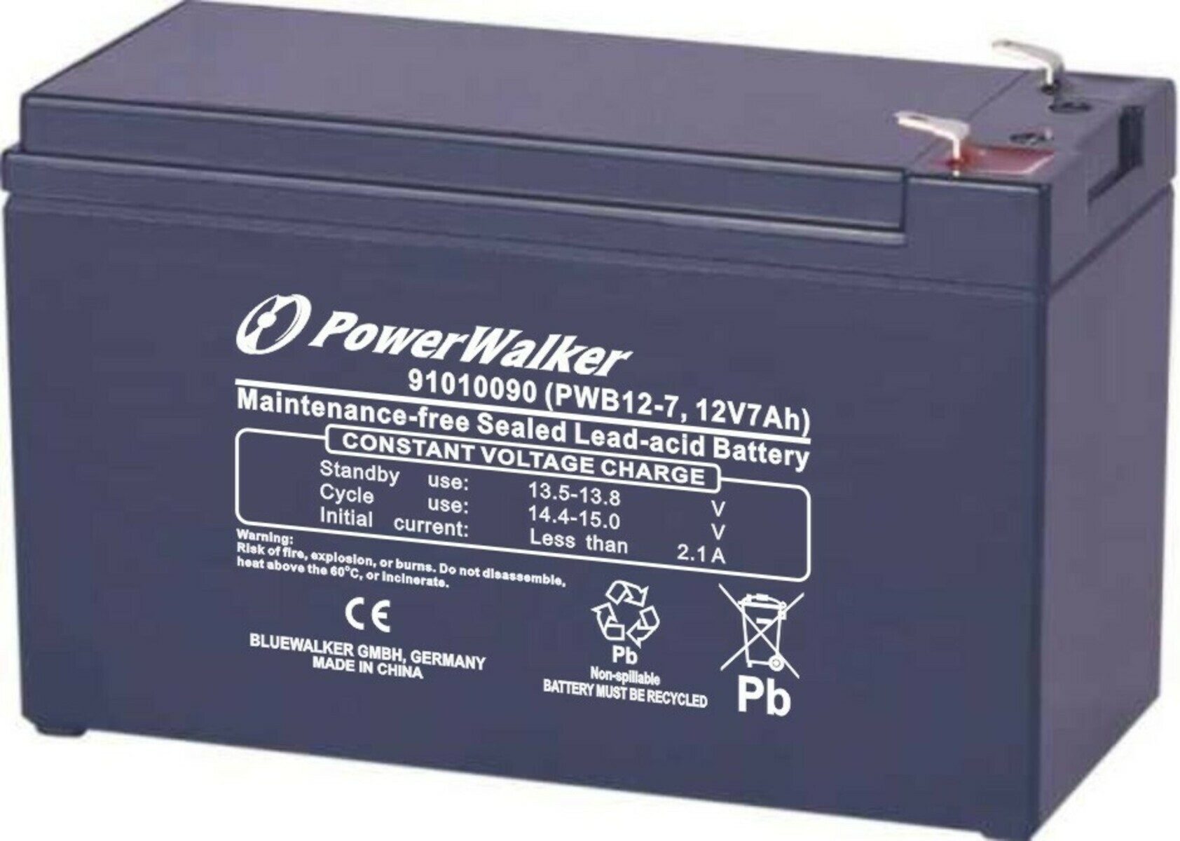 DSIT Serverschrank PowerWalker Akku 12V 7Ah