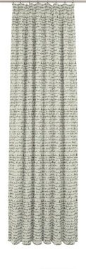 Vorhang Scribble, Adam, Kräuselband (1 St), blickdicht, Jacquard, nachhaltig aus Bio-Baumwolle