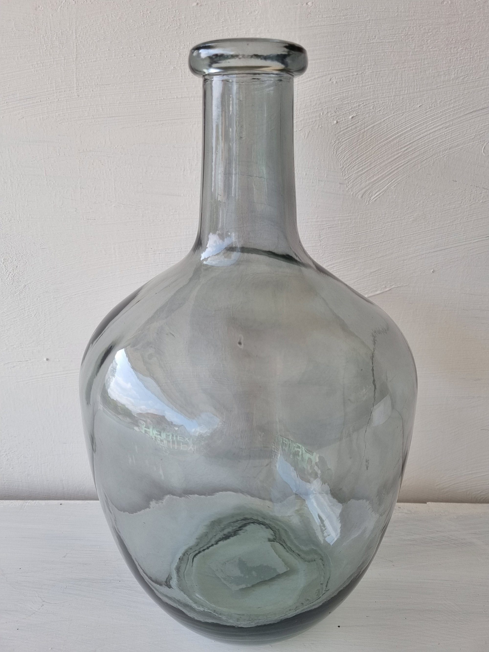 Vino Tischvase Bottle Vase Flaschenvase St) Annimuck massiv Glas (1 H31 cm D17