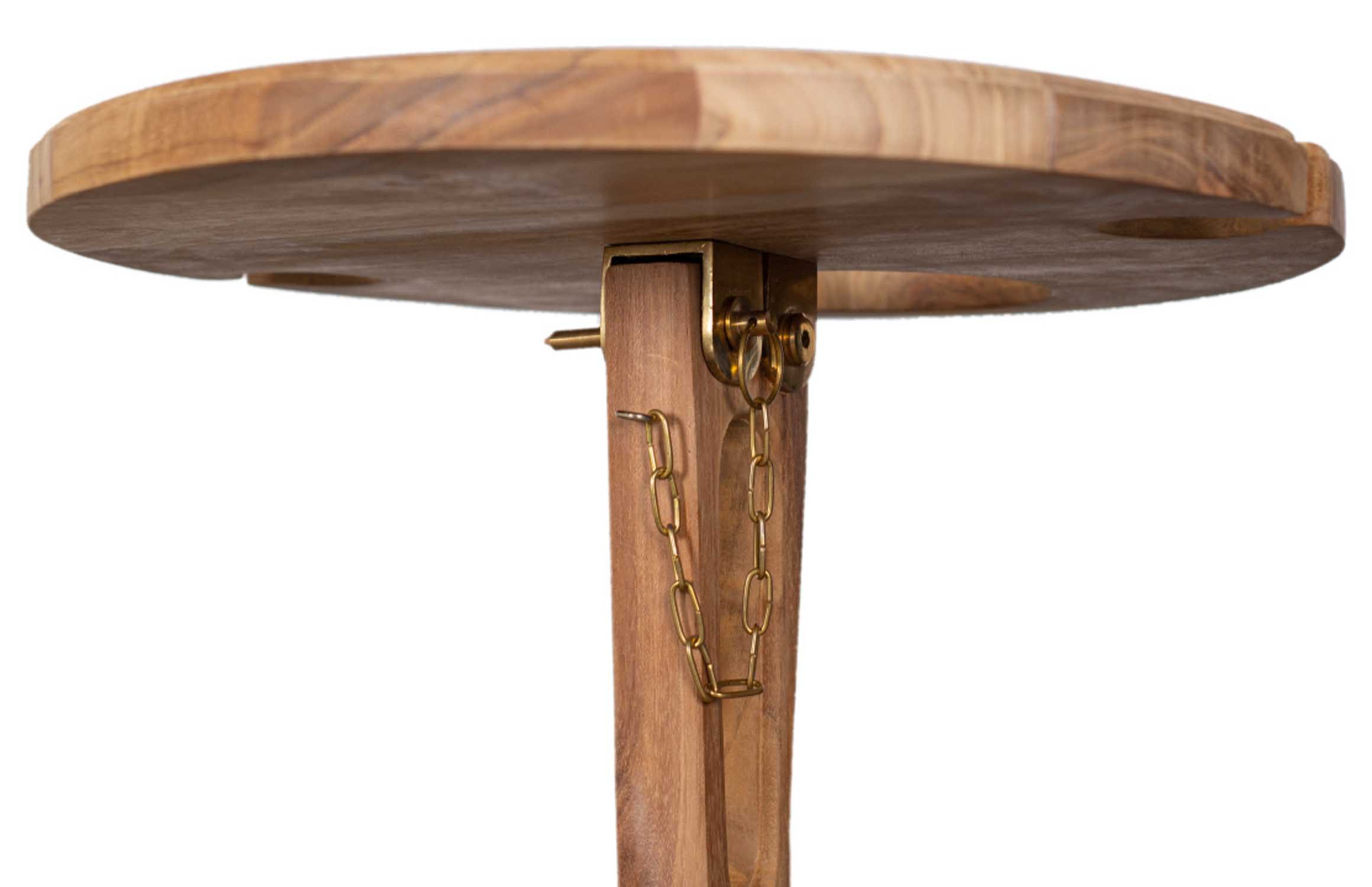 MR.DEKO Weinflaschenhalter Getränkehalter Poole Teak günstig online kaufen