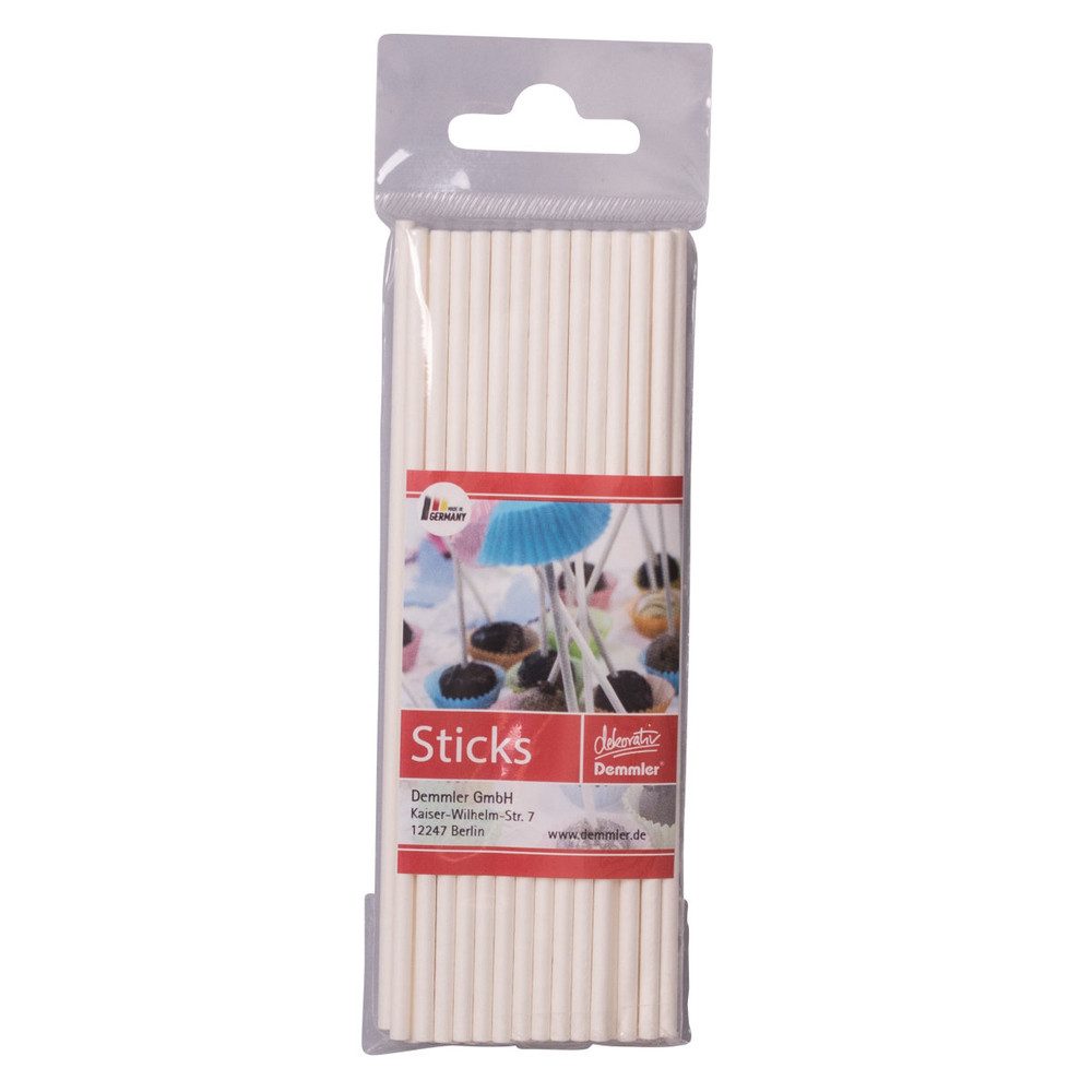 Demmler Muffinform Cake-Pop-Sticks - ca. 15 cm - 40 Stück