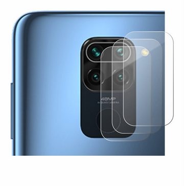BROTECT flexible Panzerglasfolie für Xiaomi Redmi 10X (NUR Kameraschutz), Displayschutzglas, 3 Stück, Schutzglas Glasfolie klar