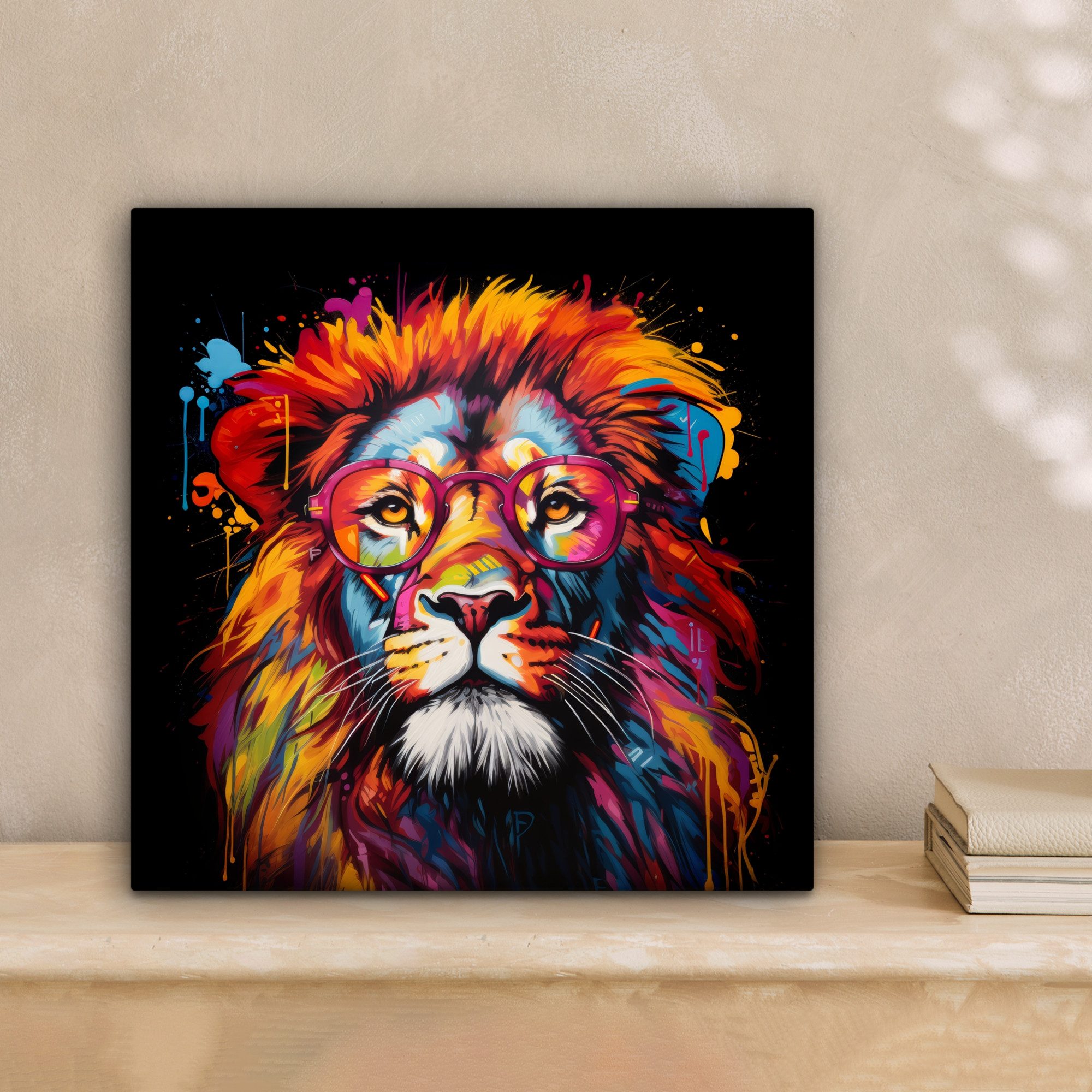 OneMillionCanvasses® Leinwandbild Graffiti - Löwe - günstig online kaufen